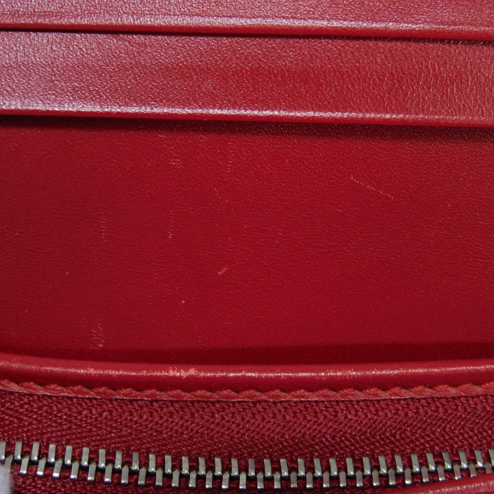 GUCCI Bifold Wallet 465859 CWD9N 9863 Smooth Calfskin Leather Hibiscus thread logo Chinese Ear Compact Wallet Women Used