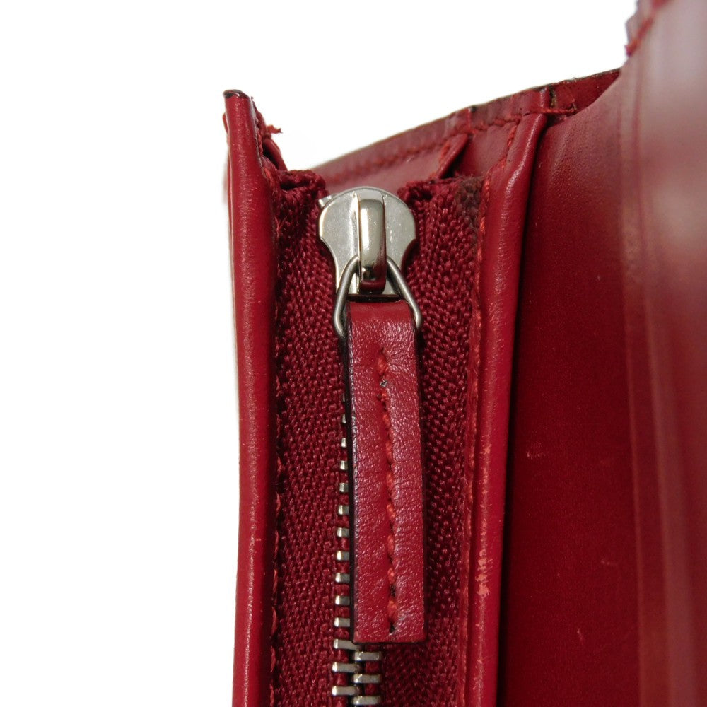 GUCCI Bifold Wallet 465859 CWD9N 9863 Smooth Calfskin Leather Hibiscus thread logo Chinese Ear Compact Wallet Women Used