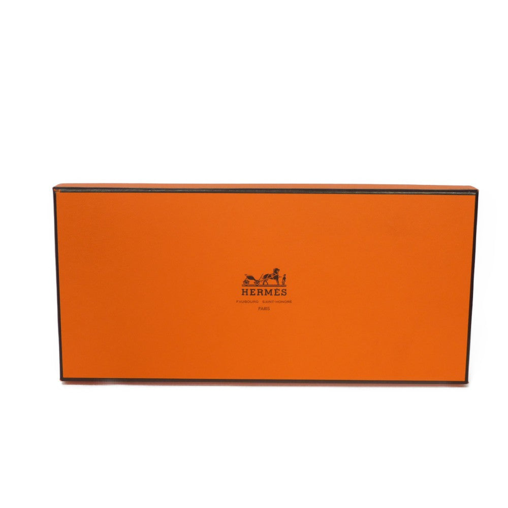 HERMES Long Wallet Purse Epsom black All leather Azap Long Classic mens(Unisex) Used