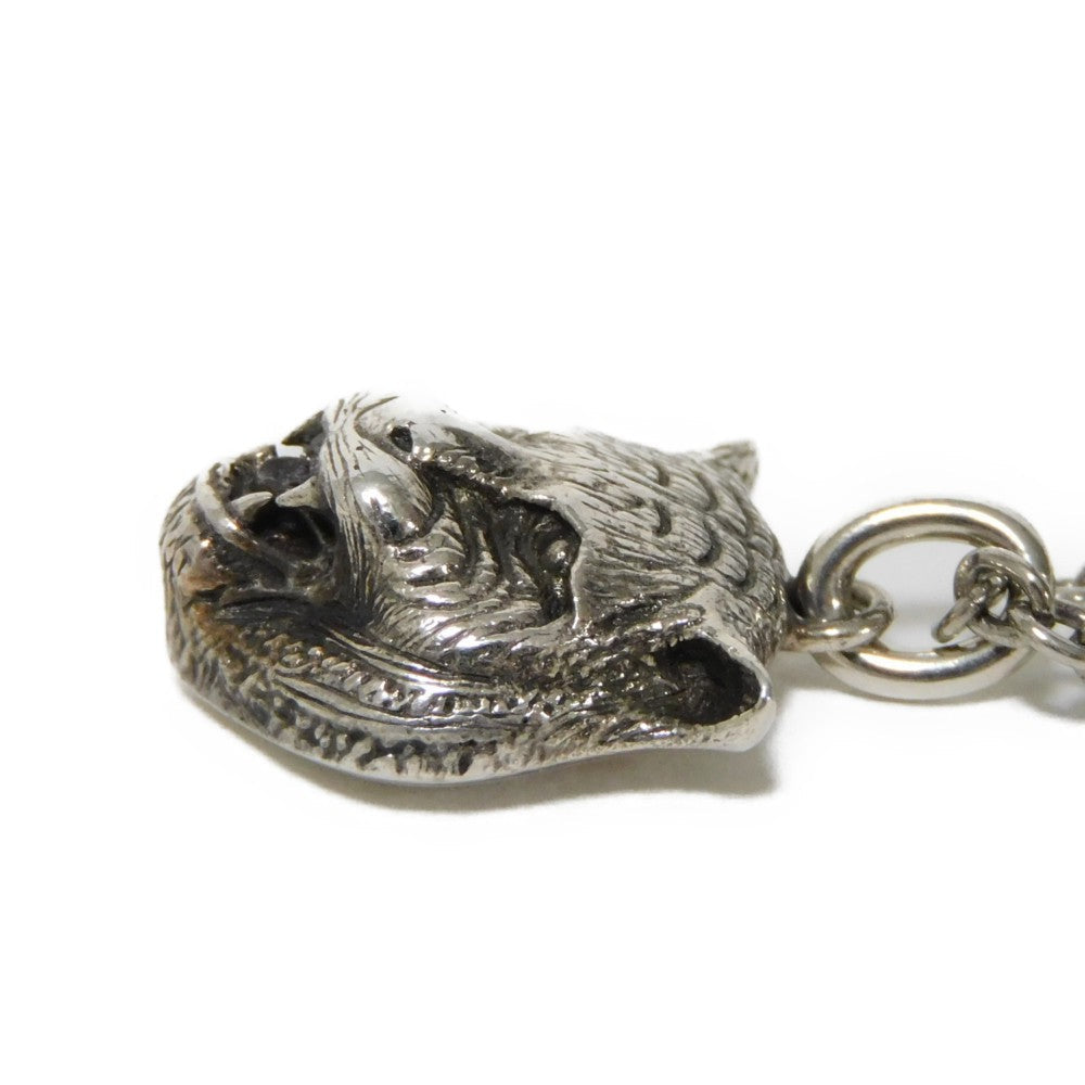 GUCCI Necklace 433608 J8400 0811 Ag925 Silver (smoked) Tiger cat head mens(Unisex) Used