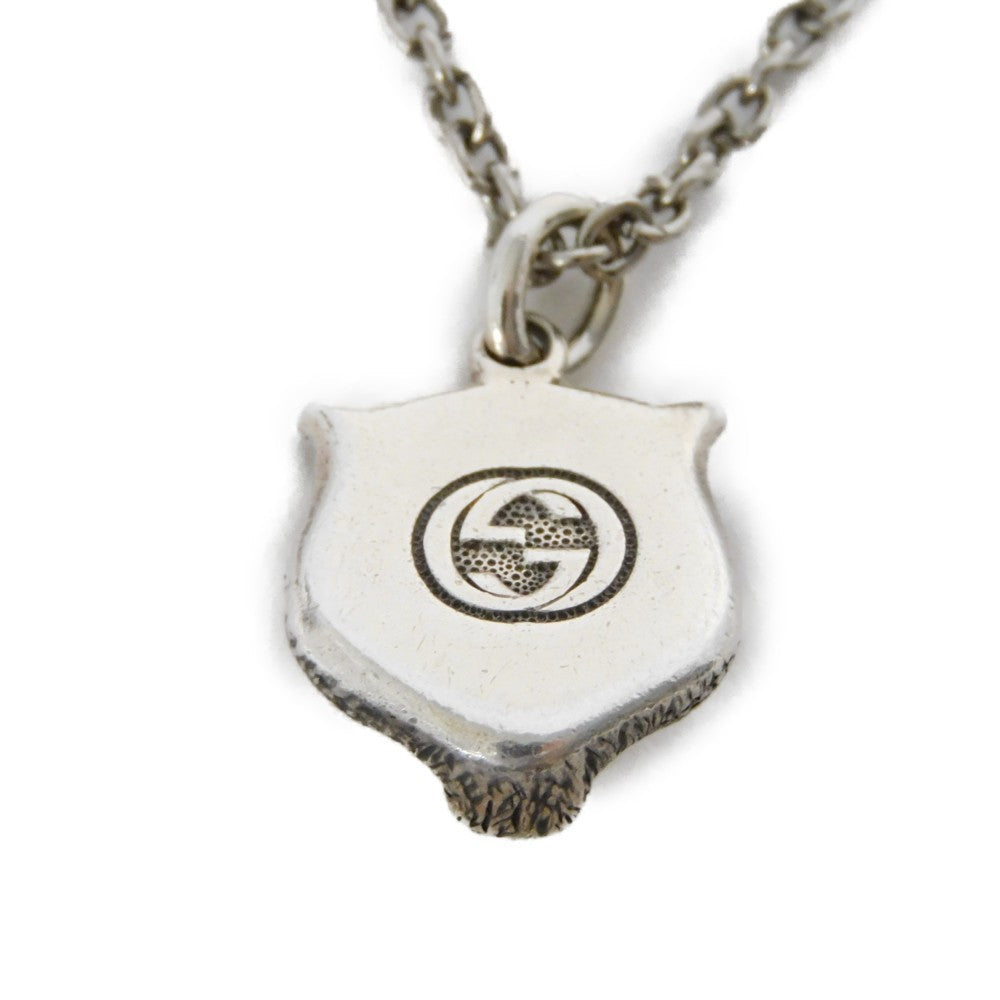 GUCCI Necklace 433608 J8400 0811 Ag925 Silver (smoked) Tiger cat head mens(Unisex) Used