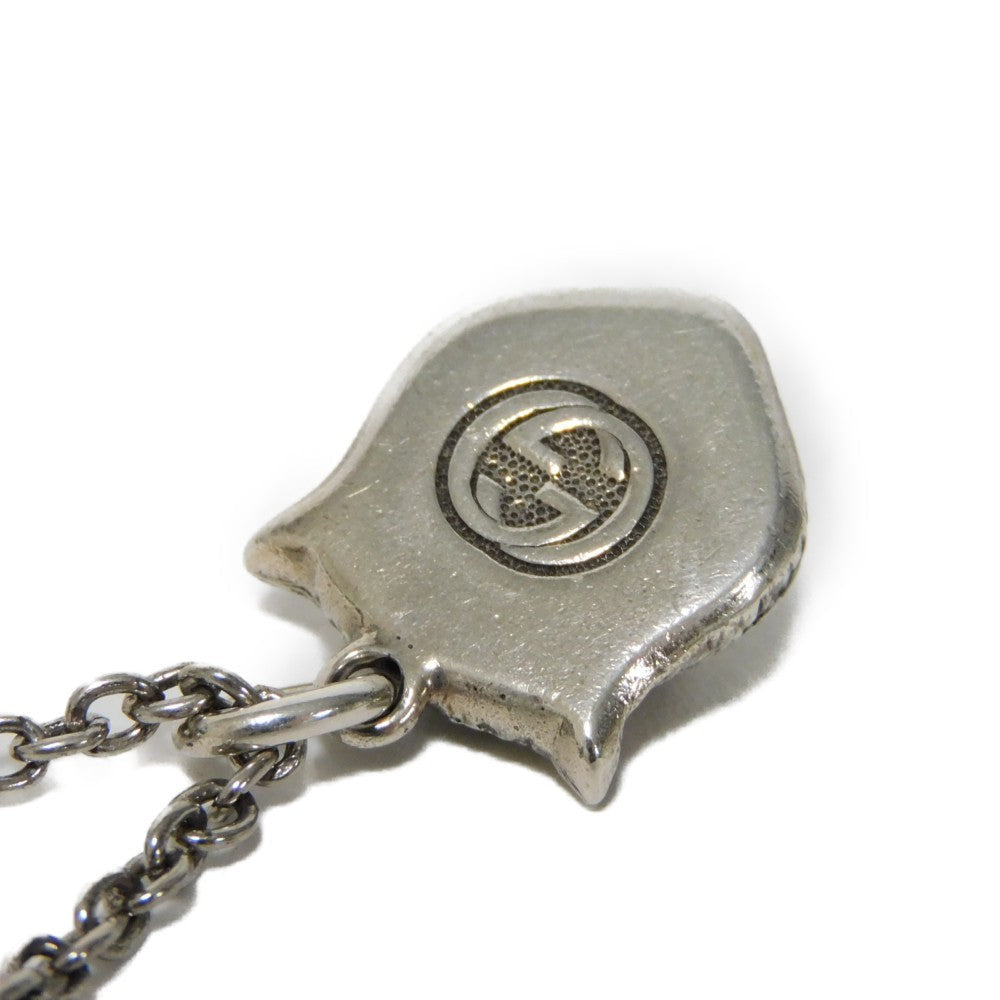 GUCCI Necklace 433608 J8400 0811 Ag925 Silver (smoked) Tiger cat head mens(Unisex) Used