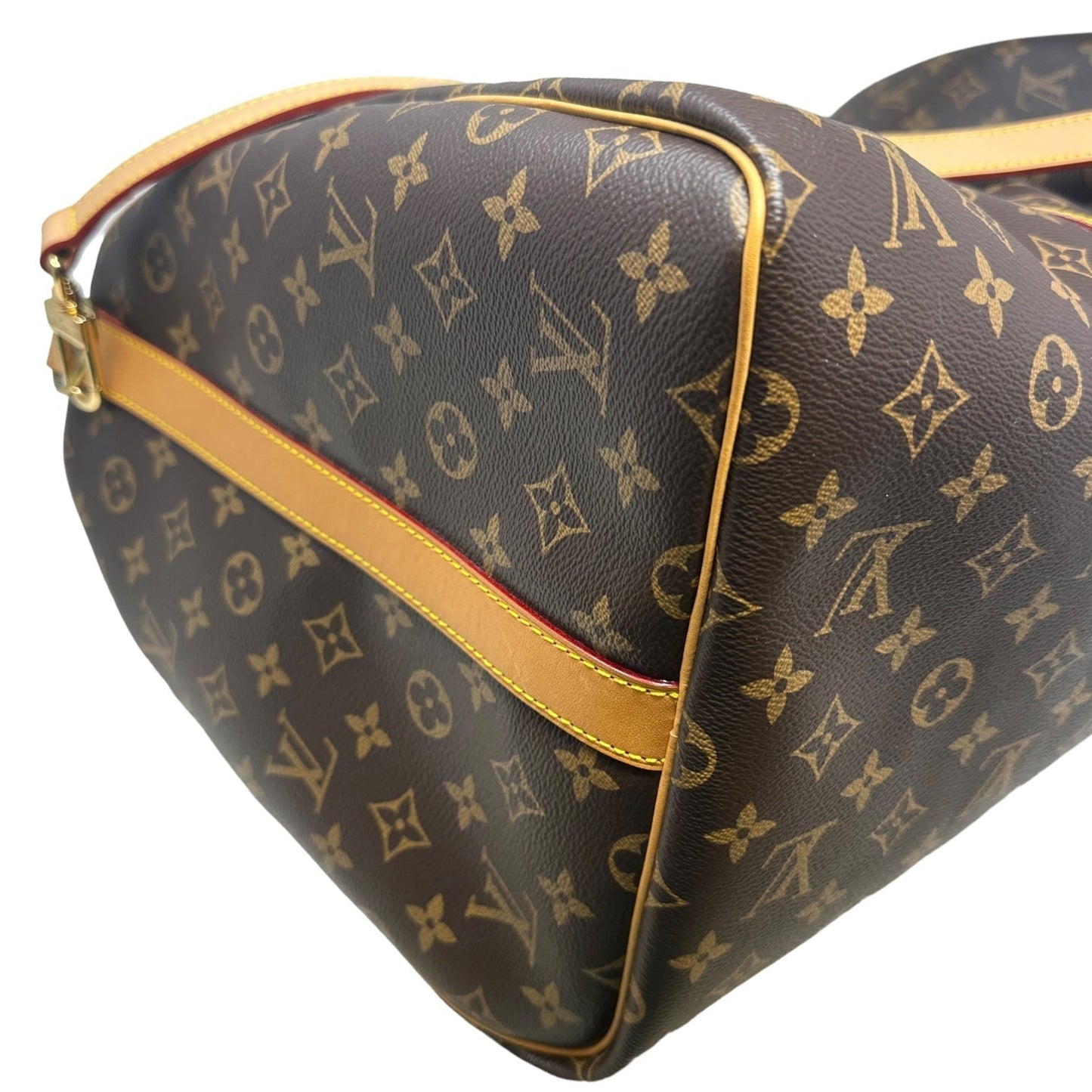Keepall 55 Luxury Designer By Louis Vuitton In Monogram Canvas, Size: Large