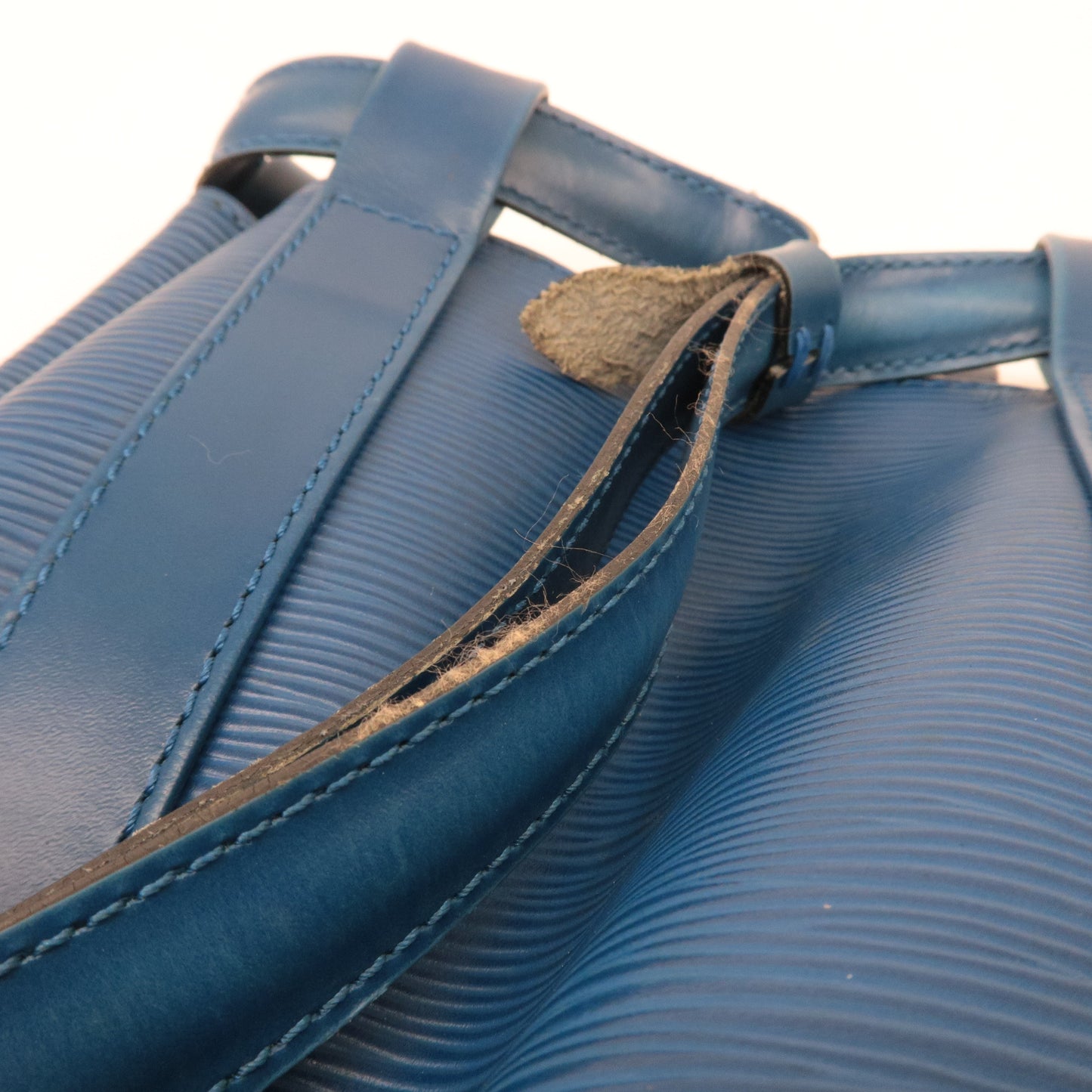 Louis Vuitton Epi Randonnee PM Laundry Bag Toledo Blue M52355
