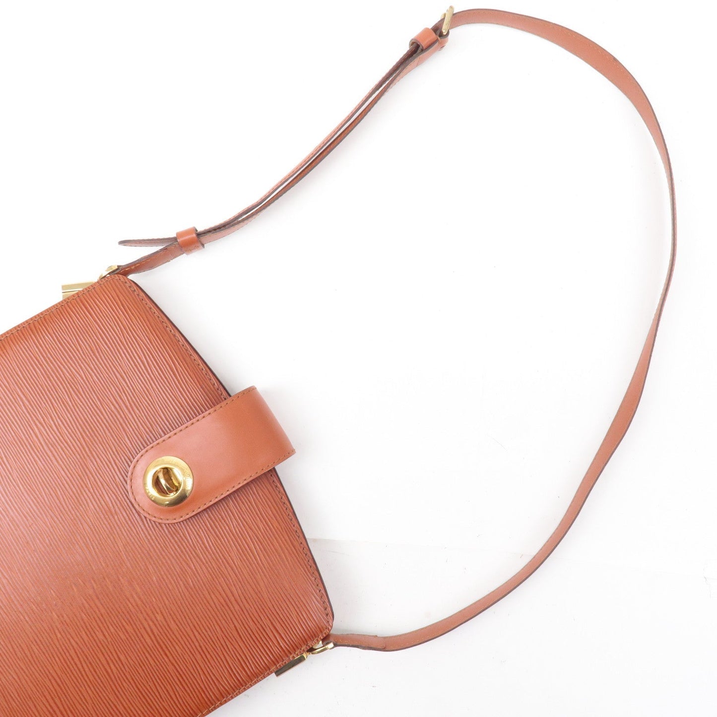 Louis Vuitton Epi Capucines Shoulder Bag Kenya Brown M52343