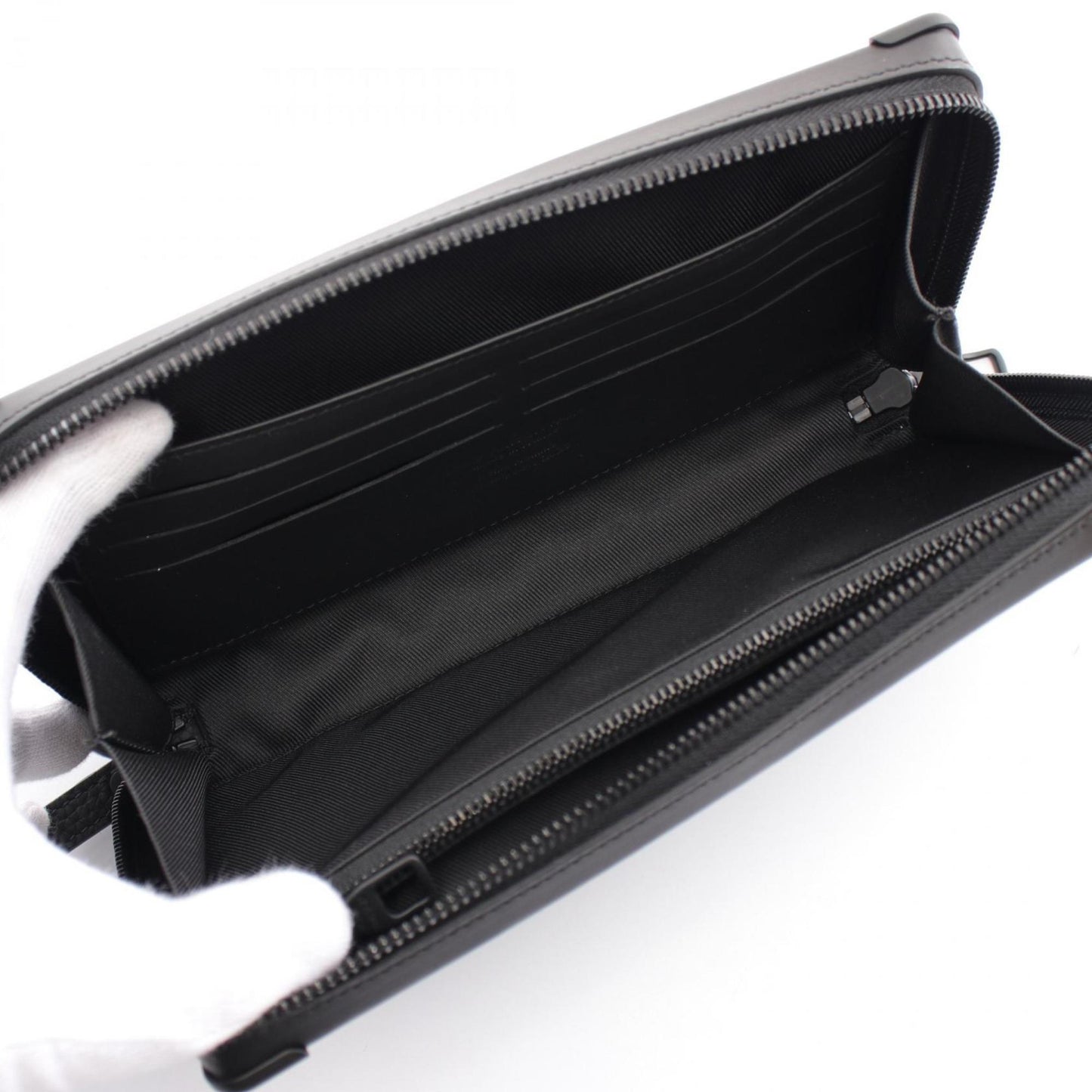 Louis Vuitton  Noir Leather Clutch Bag