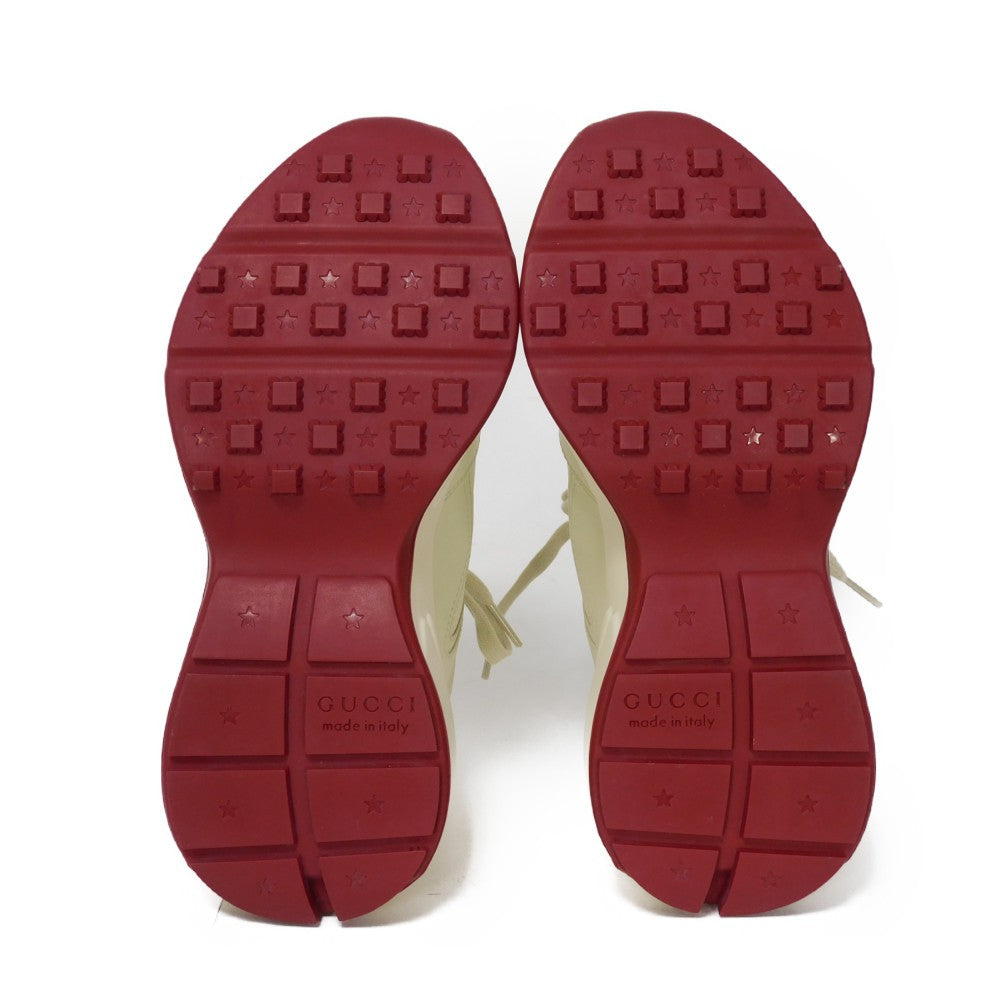 GUCCI sneakers 655037 DRW00 9522 Calfskin leather Ivoryx Cherry Red Doraemon Ryton Women 37 Used