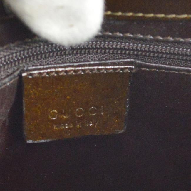 Gucci Vintage Brown Leather Bamboo Handle Hobo Bag