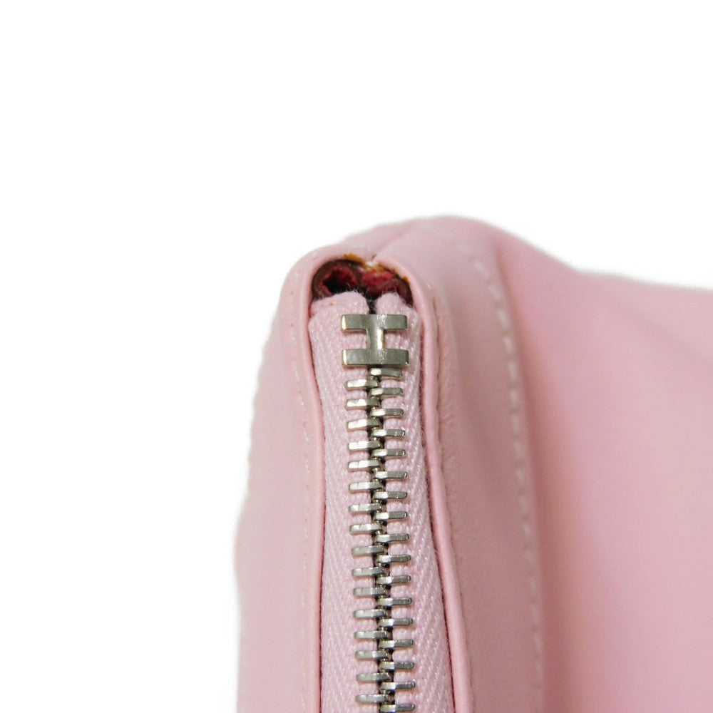 HERMES Pouch Vaux Swift Rose Sakura x Vermilion Swift Toyuboyu GM Women Used