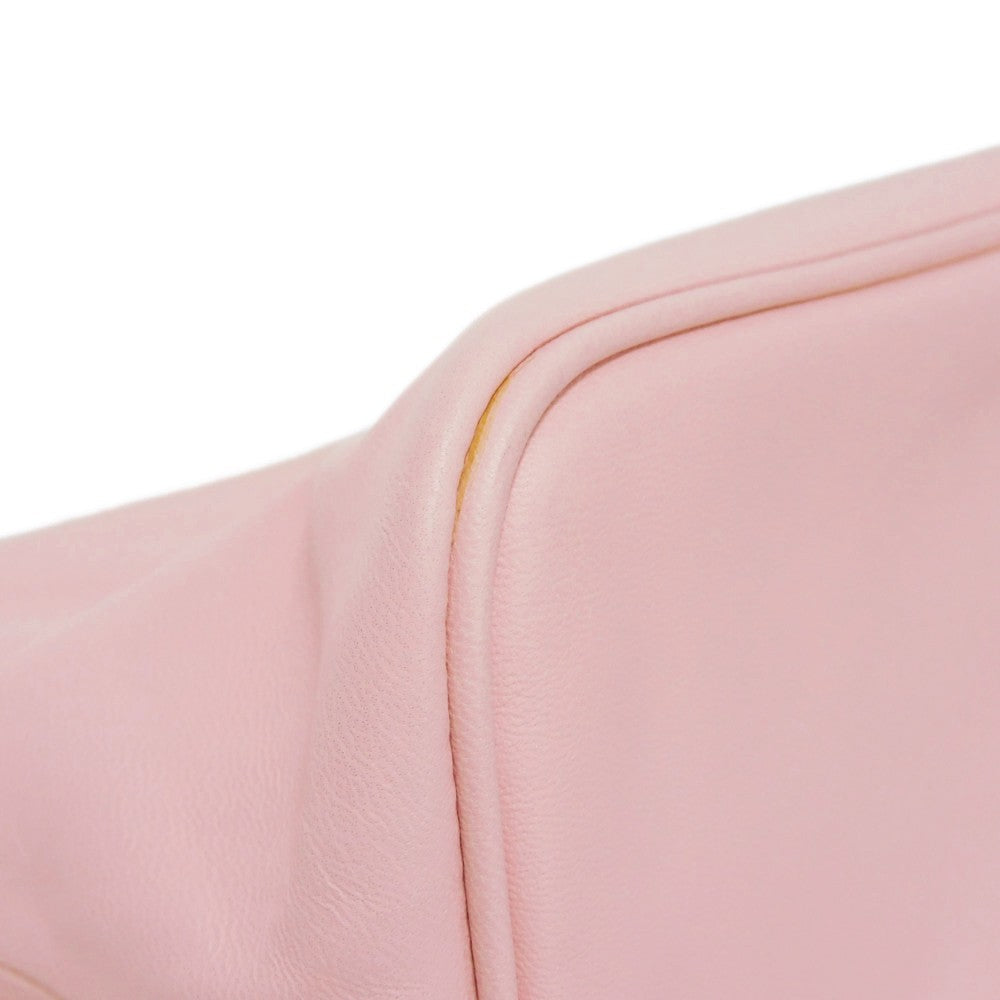 HERMES Pouch Vaux Swift Rose Sakura x Vermilion Swift Toyuboyu GM Women Used