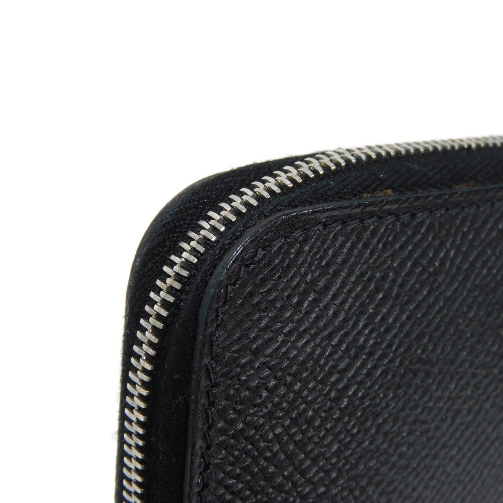 HERMES Long Wallet Purse Epsom black All leather Azap Long Classic Women(Unisex) Used