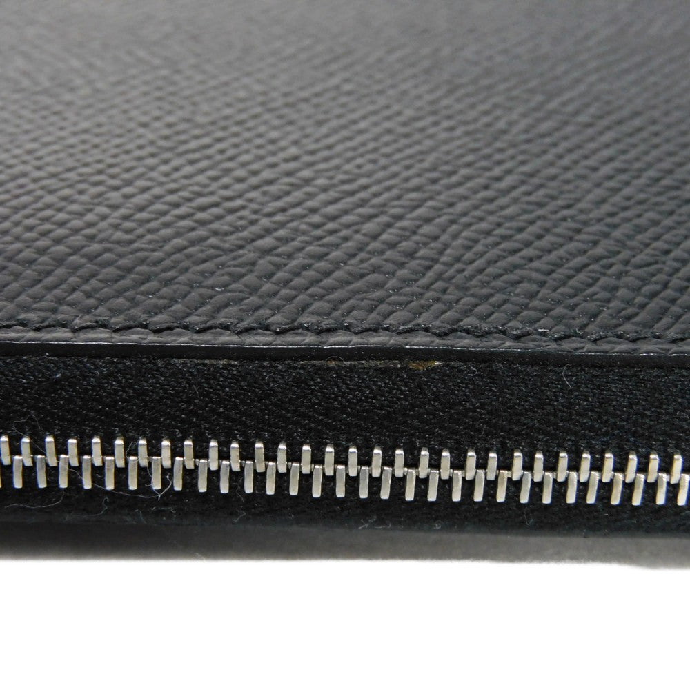 HERMES Long Wallet Purse Epsom black All leather Azap Long Classic Women(Unisex) Used