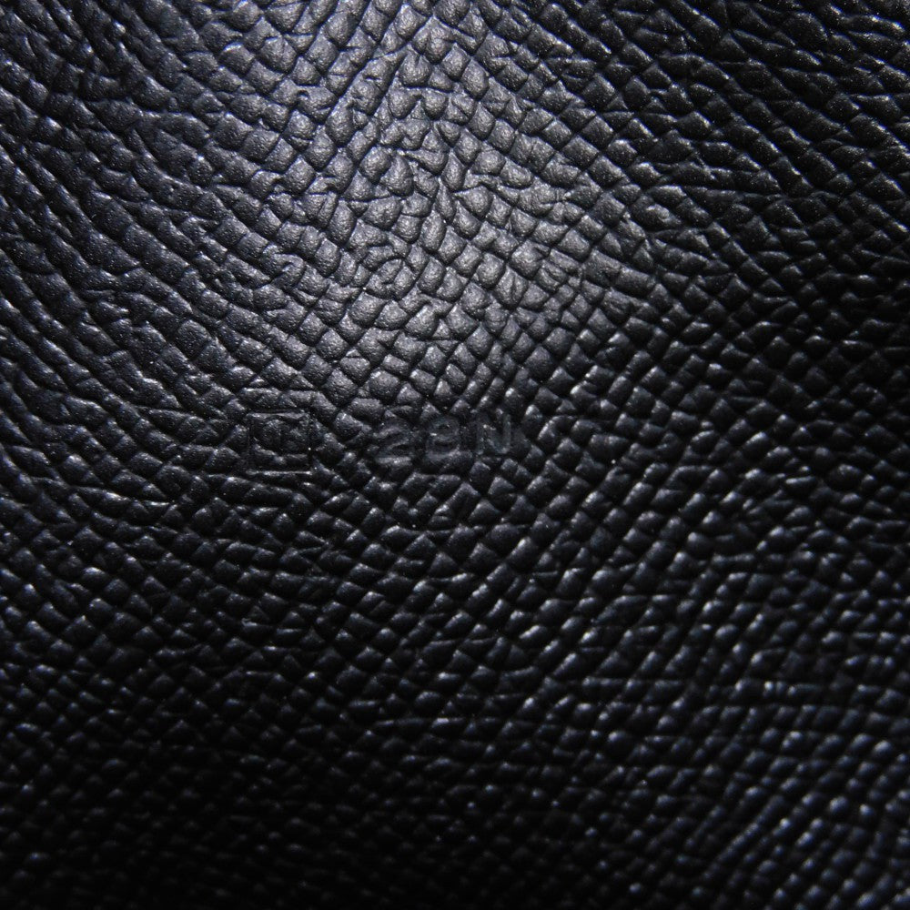 HERMES Long Wallet Purse Epsom black All leather Azap Long Classic Women(Unisex) Used