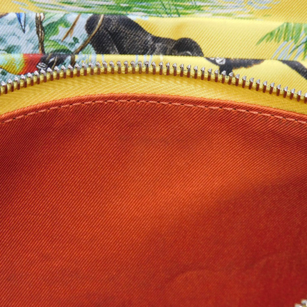 HERMES Long Wallet Purse Epsom , Barenia Mauve Sylvest x Jaune Naples Equateur Azap Long Silk Inn Women Used