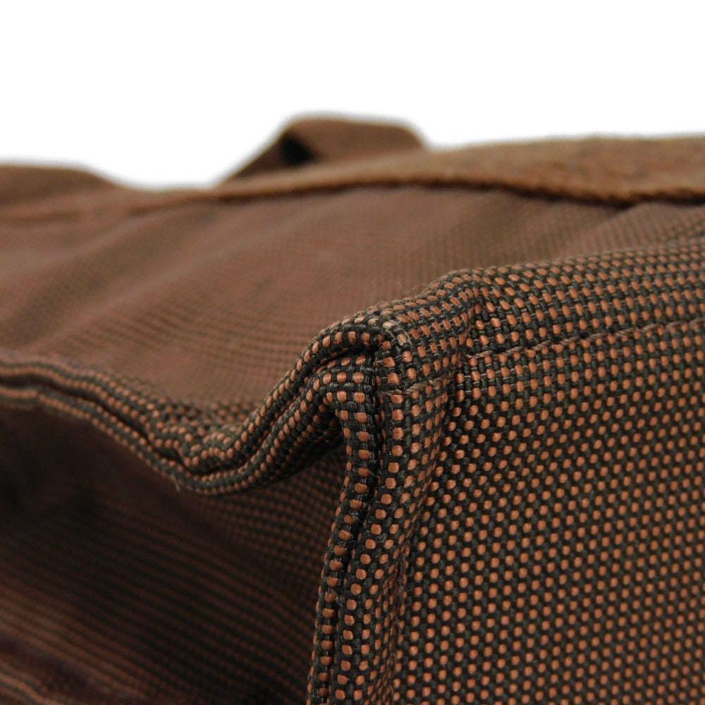 HERMES Tote Bag Nylon canvas (polyamide x polyester) Brown Serie button Her Line PM Tote mens(Unisex) Used
