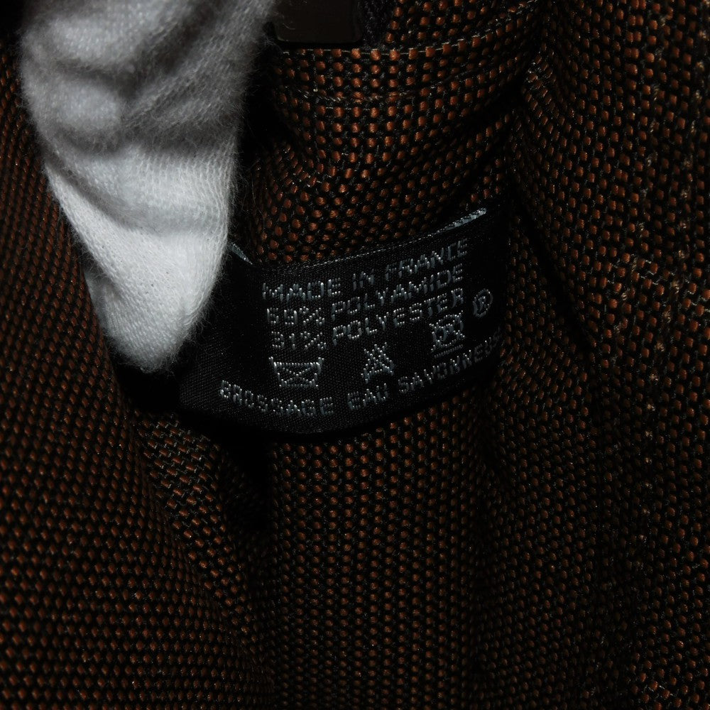 HERMES Tote Bag Nylon canvas (polyamide x polyester) Brown Serie button Her Line PM Tote mens(Unisex) Used