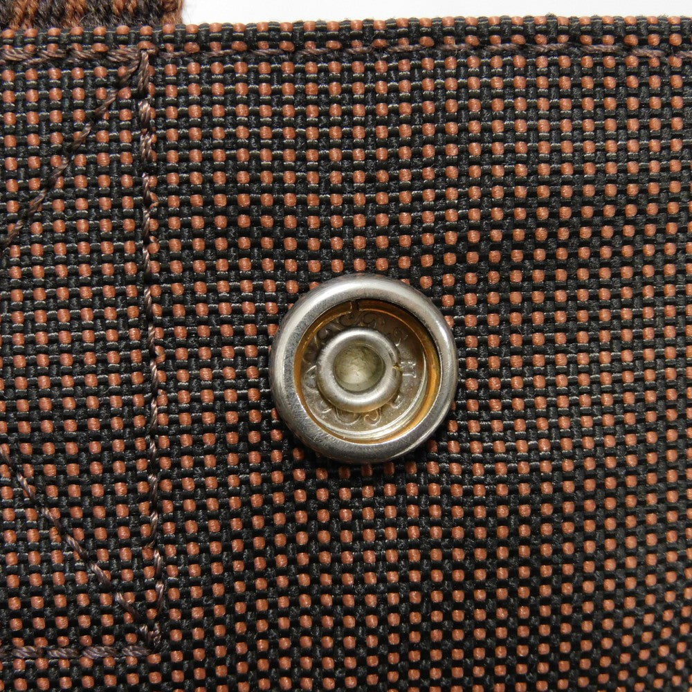 HERMES Backpack Nylon canvas (polyamide x polyester) Brown Serie button Her Line Sac Ad PM mens(Unisex) Used