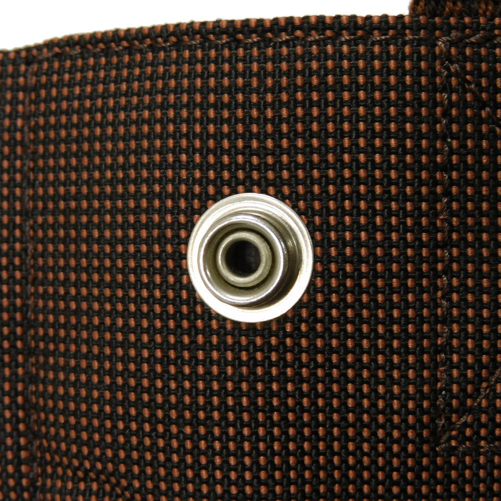 HERMES Backpack Nylon canvas (polyamide x polyester) Brown Serie button Her Line Sac Ad PM mens(Unisex) Used