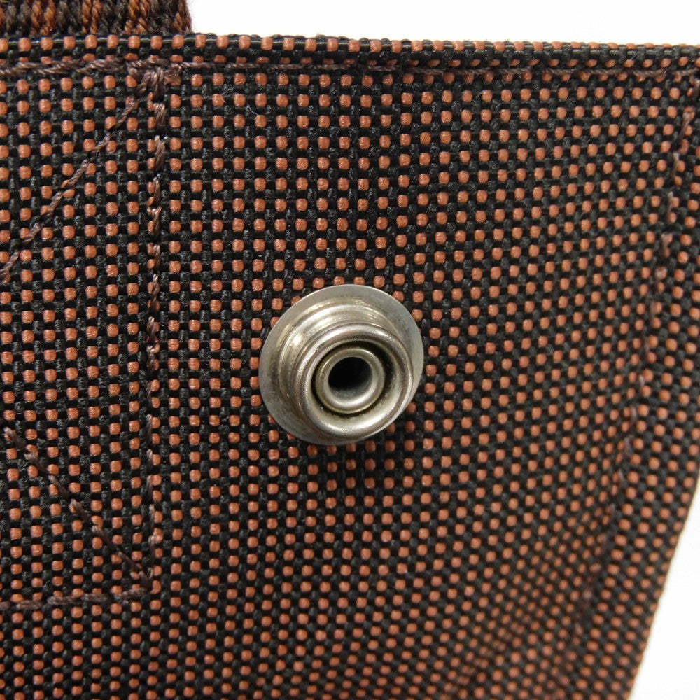 HERMES Backpack Nylon canvas (polyamide x polyester) Brown Serie button Her Line Sac Ad PM mens(Unisex) Used