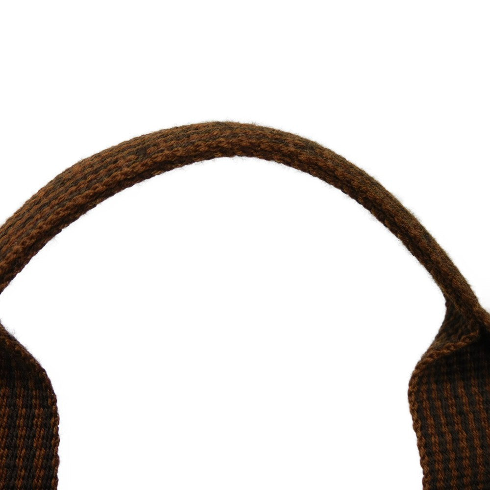 HERMES Backpack Nylon canvas (polyamide x polyester) Brown Serie button Her Line Sac Ad PM mens(Unisex) Used