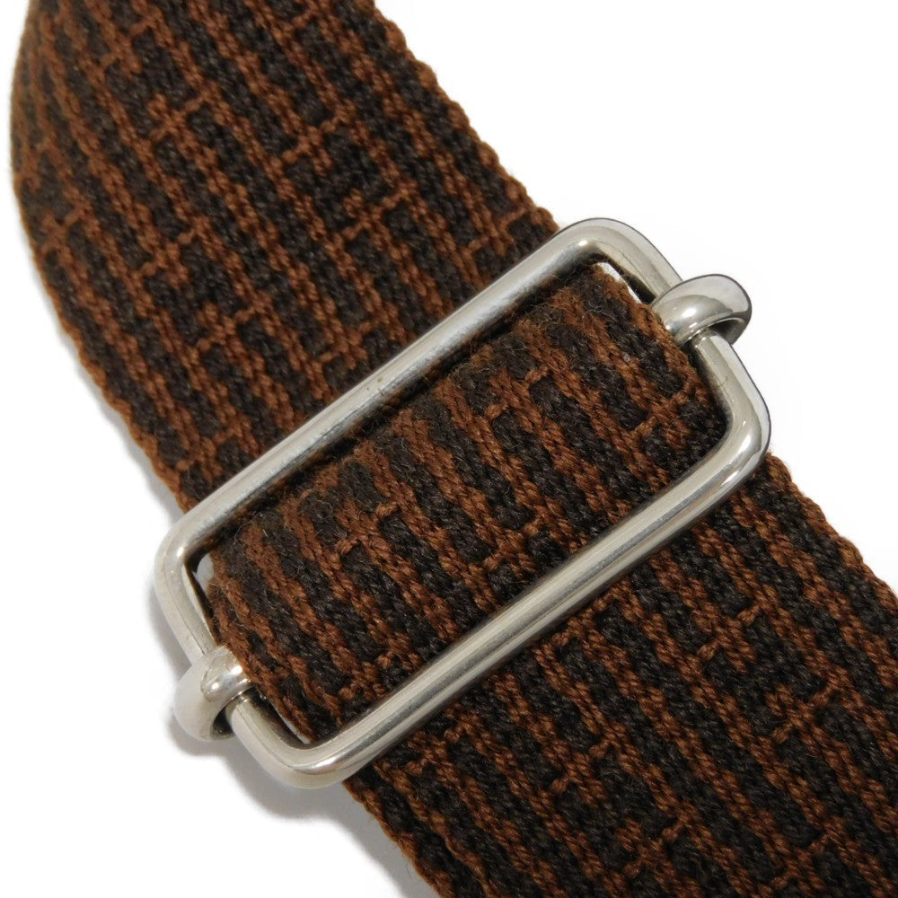 HERMES Backpack Nylon canvas (polyamide x polyester) Brown Serie button Her Line Sac Ad PM mens(Unisex) Used