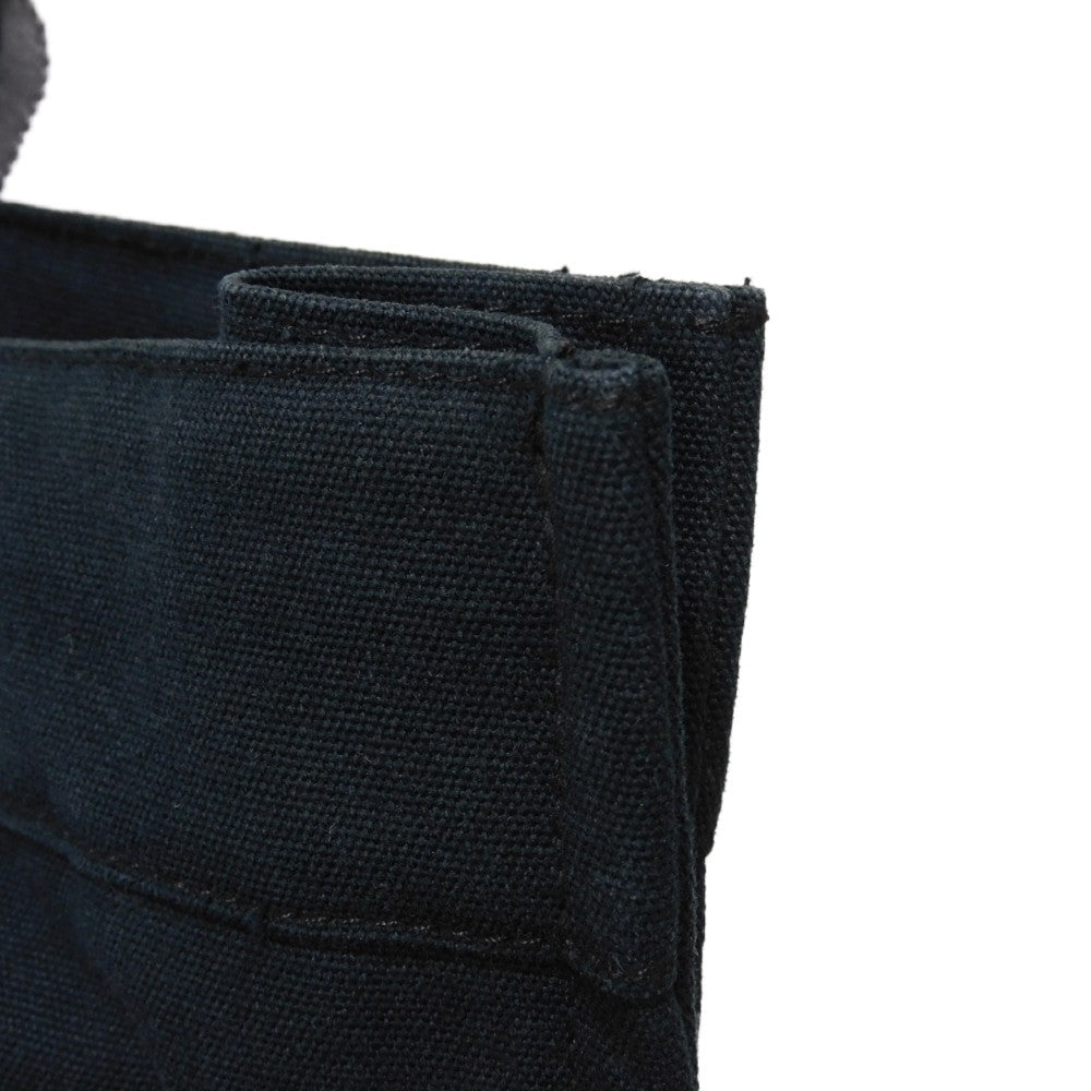 HERMES Tote Bag cotton Black x gray Serie button Fool Toe MM mens(Unisex) Used