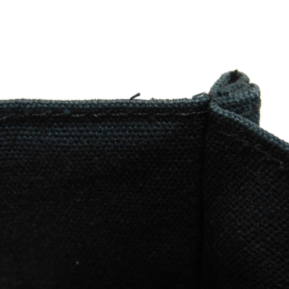 HERMES Tote Bag cotton Black x gray Serie button Fool Toe MM mens(Unisex) Used