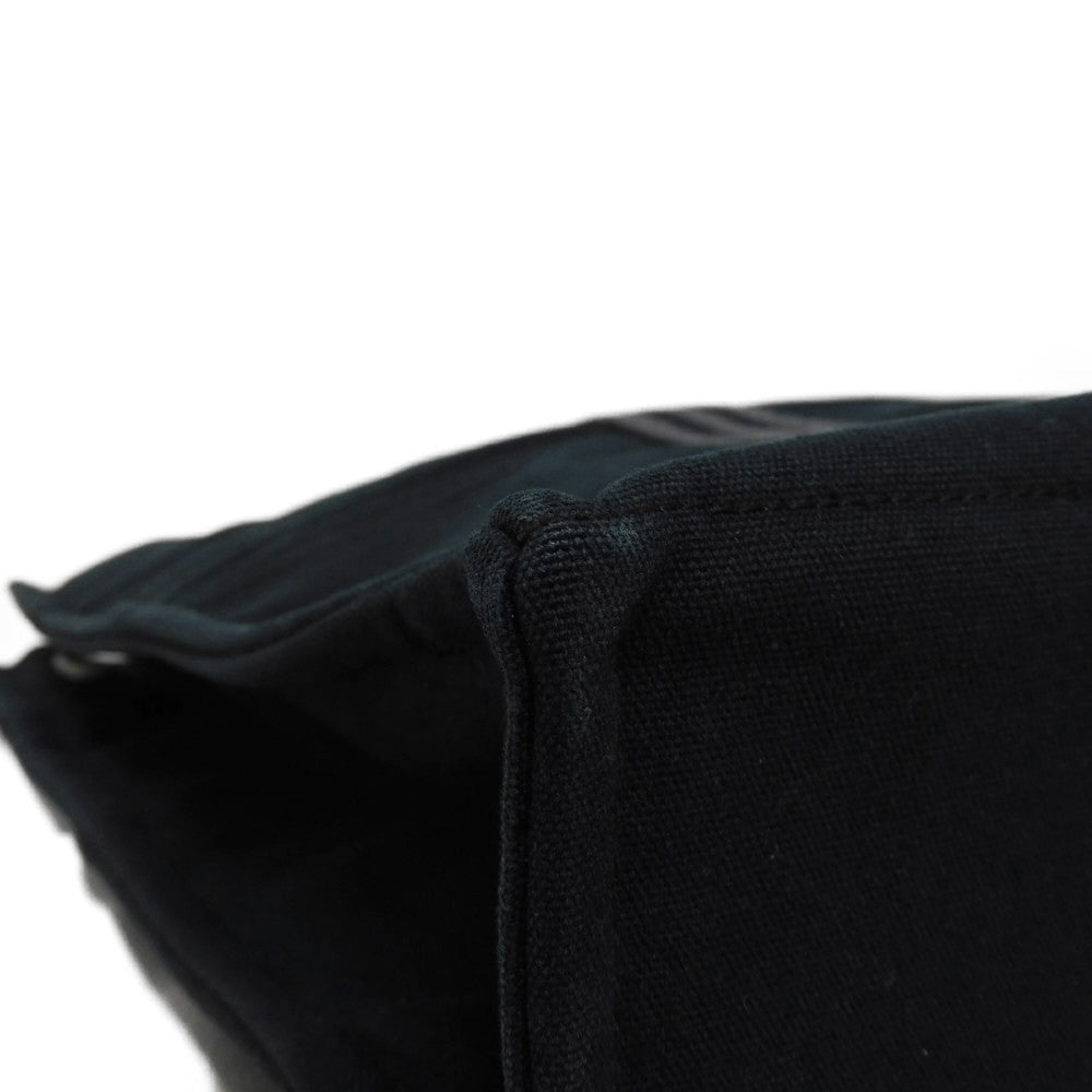 HERMES Tote Bag cotton Black x gray Serie button Fool Toe MM mens(Unisex) Used