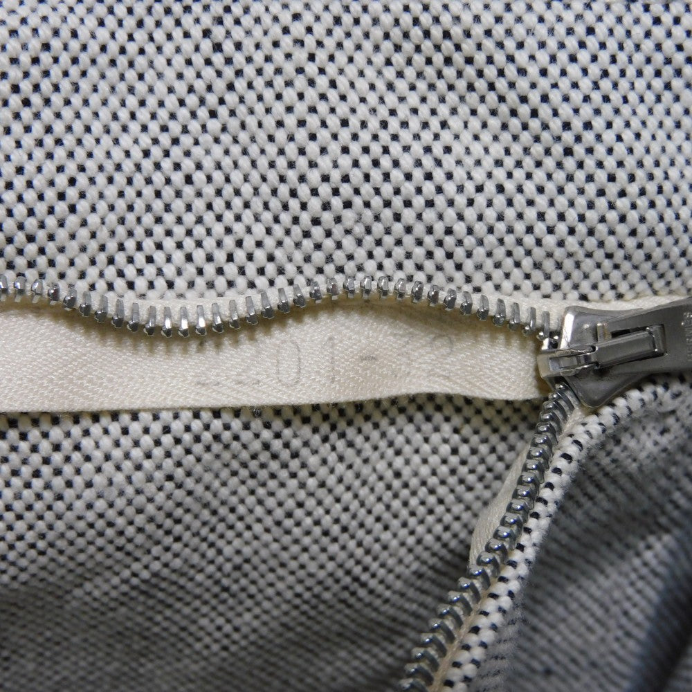 HERMES Tote Bag Cotton canvas Light gray Serie button New Fool Toe MM mens(Unisex) Used