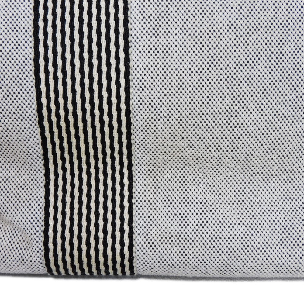 HERMES Tote Bag Cotton canvas Light gray Serie button New Fool Toe MM mens(Unisex) Used