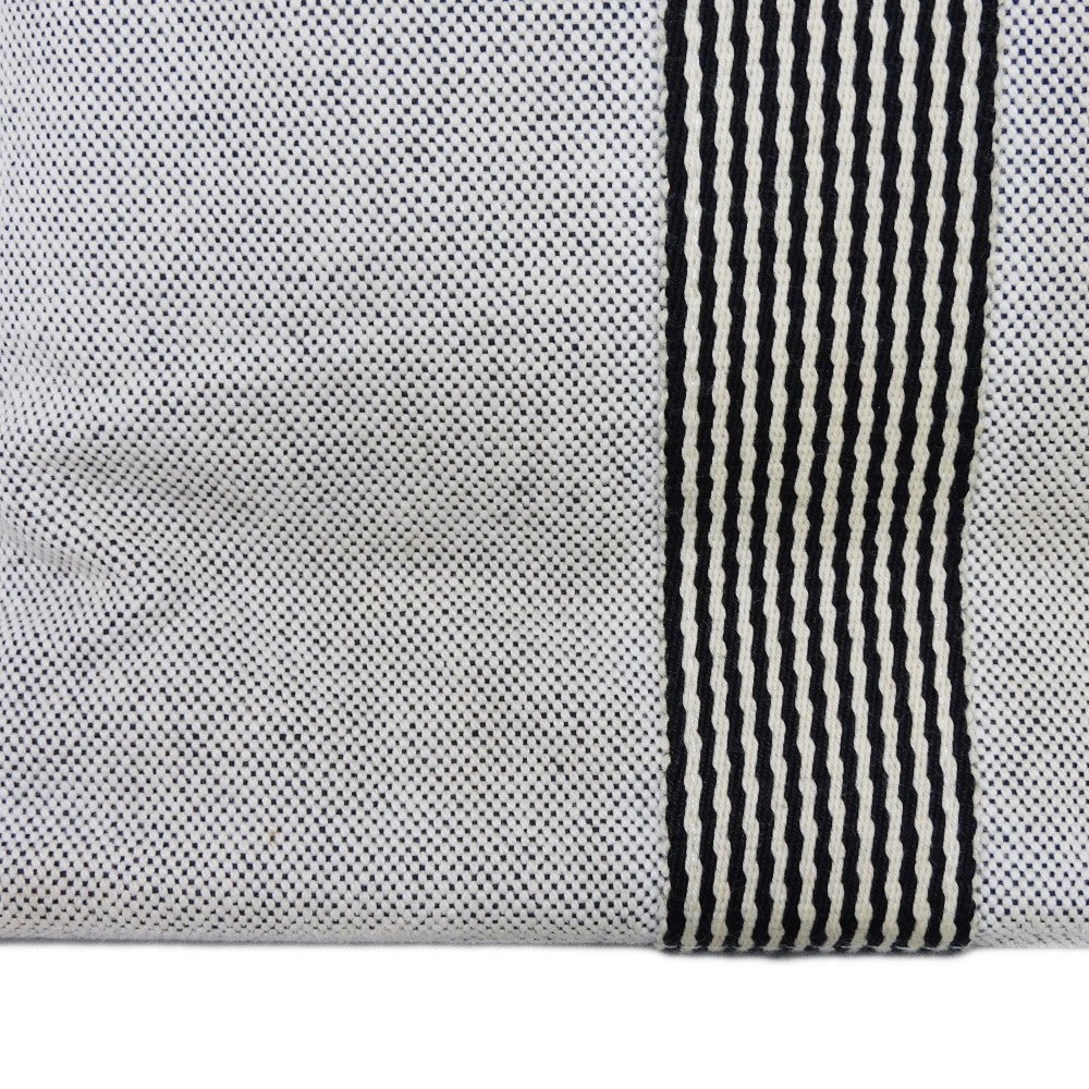 HERMES Tote Bag Cotton canvas Light gray Serie button New Fool Toe MM mens(Unisex) Used