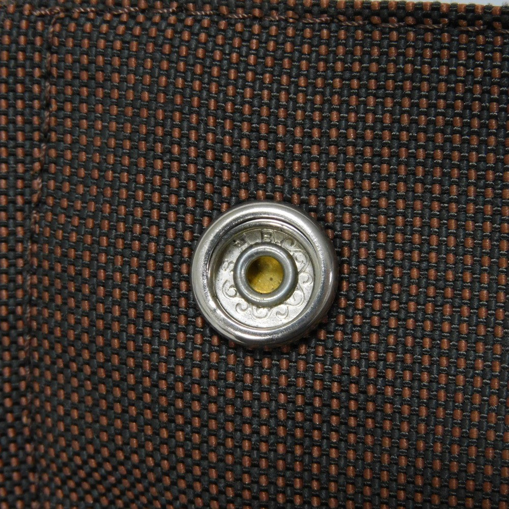 HERMES Tote Bag Nylon canvas (polyamide x polyester) Brown Serie button Her Line PM Tote mens(Unisex) Used