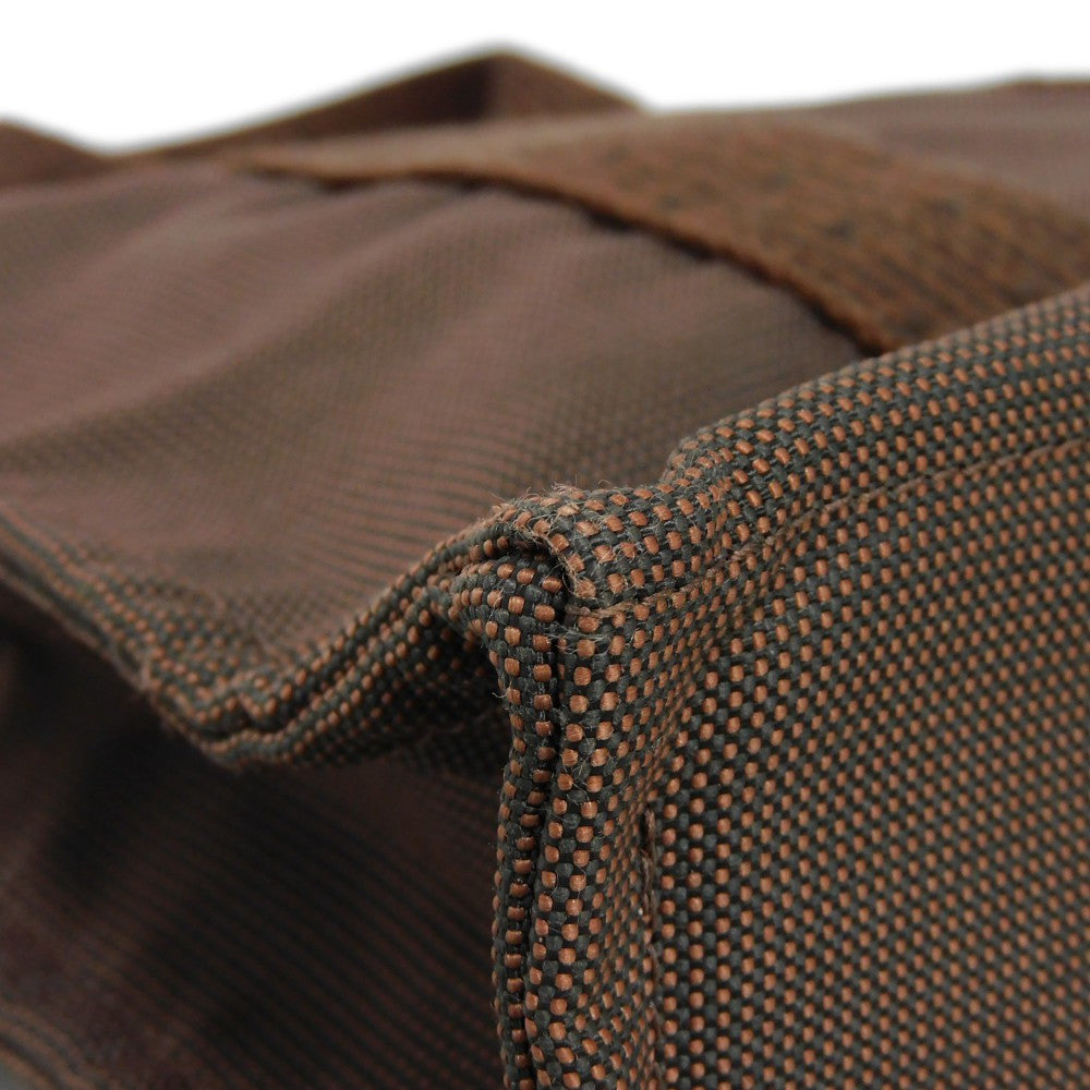HERMES Tote Bag Nylon canvas (polyamide x polyester) Brown Serie button Her Line PM Tote mens(Unisex) Used