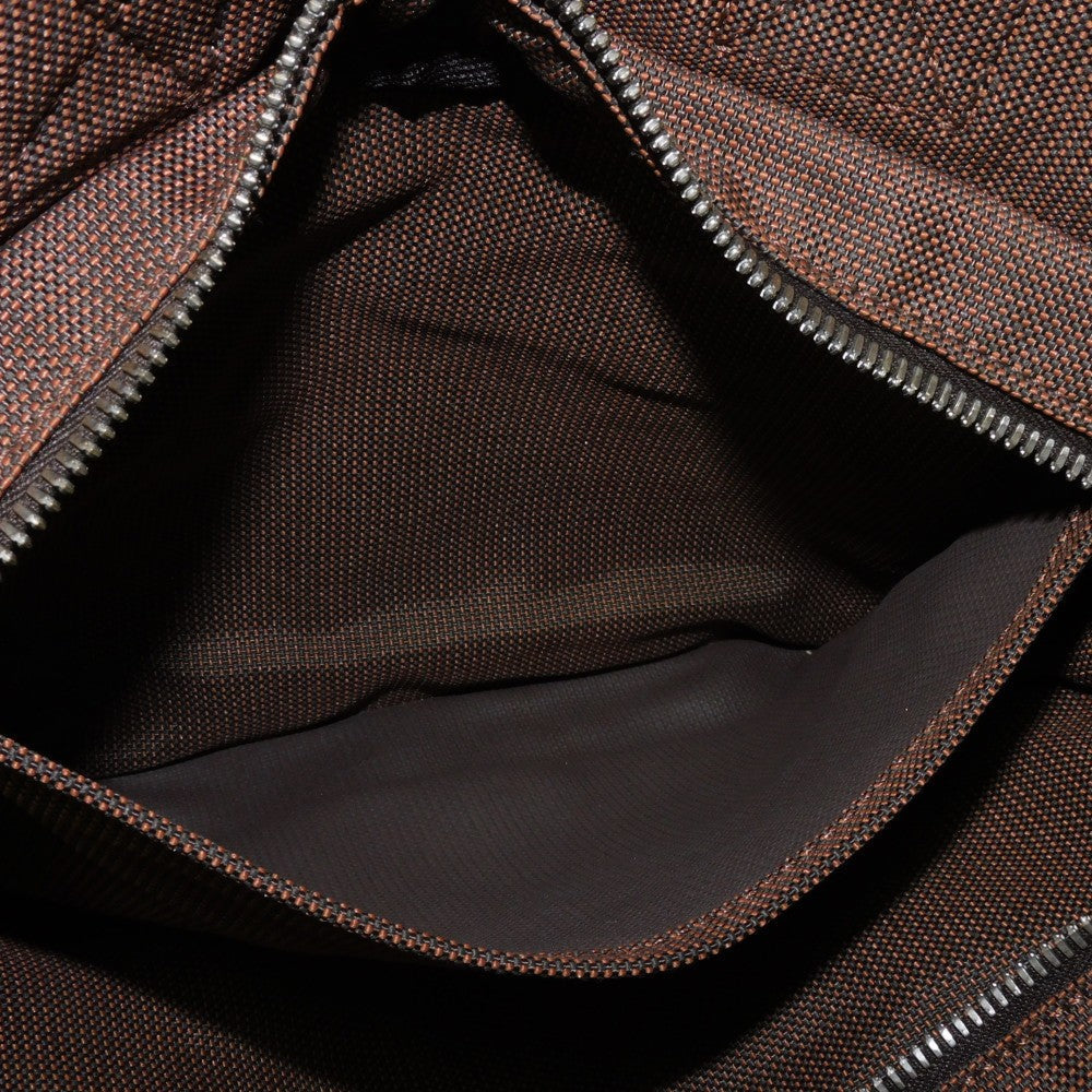 HERMES Tote Bag Nylon canvas (polyamide x polyester) Brown Serie button Her Line PM Tote mens(Unisex) Used