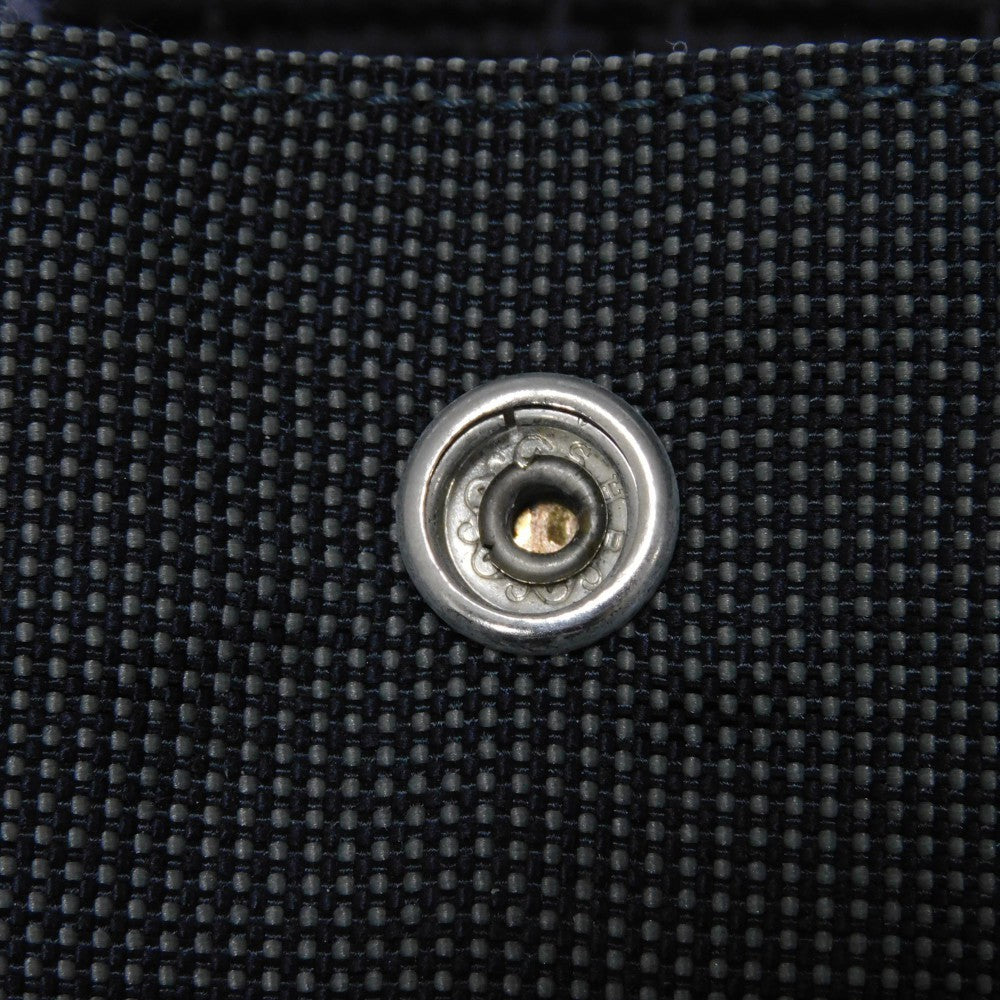 HERMES Tote Bag Nylon canvas (polyamide x polyester) Dark gray Serie button Her Line PM Tote mens(Unisex) Used