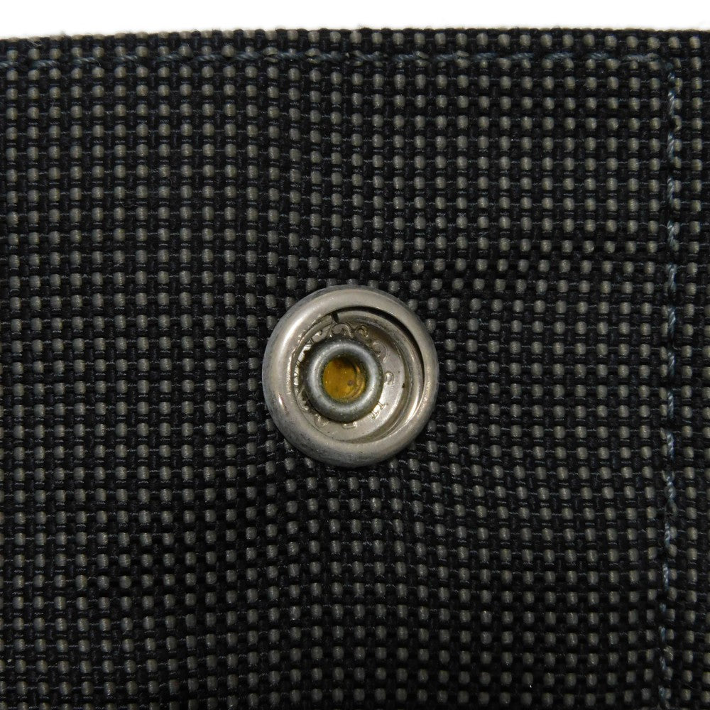 HERMES Tote Bag Nylon canvas (polyamide x polyester) Dark gray Serie button Her Line PM Tote mens(Unisex) Used
