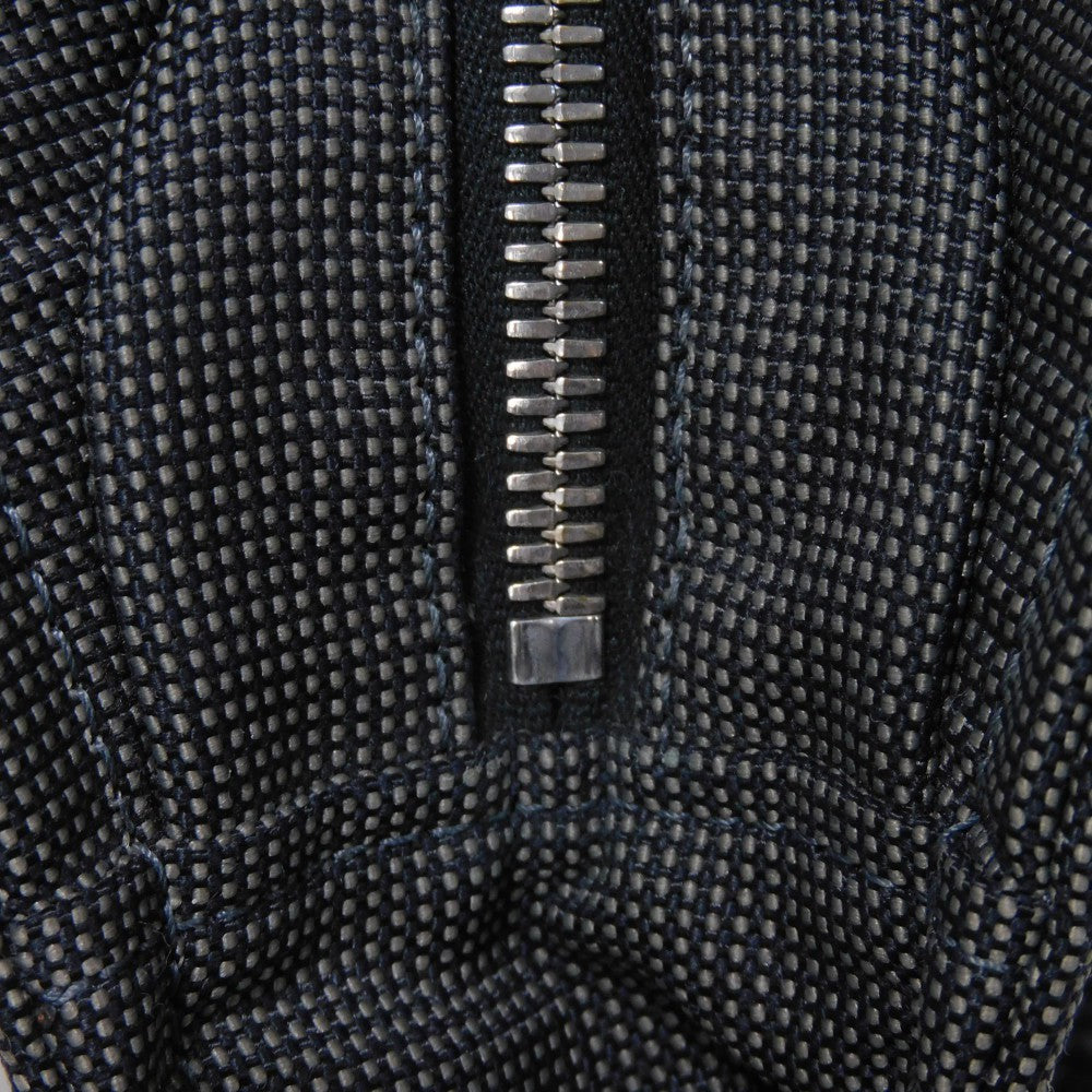 HERMES Tote Bag Nylon canvas (polyamide x polyester) Dark gray Serie button Her Line PM Tote mens(Unisex) Used