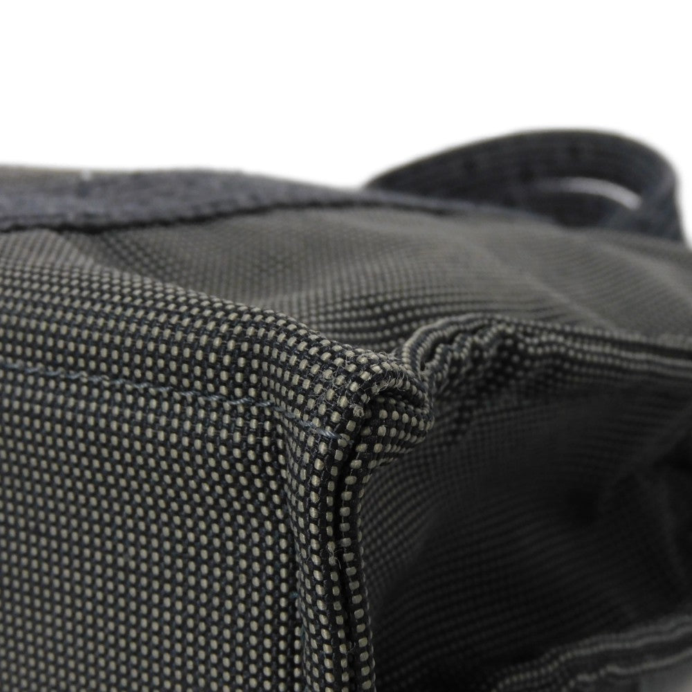 HERMES Tote Bag Nylon canvas (polyamide x polyester) Dark gray Serie button Her Line PM Tote mens(Unisex) Used
