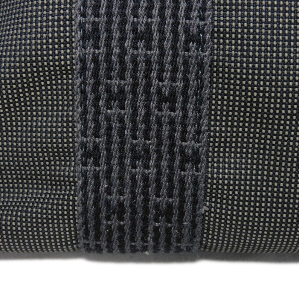 HERMES Tote Bag Nylon canvas (polyamide x polyester) Dark gray Serie button Her Line PM Tote mens(Unisex) Used