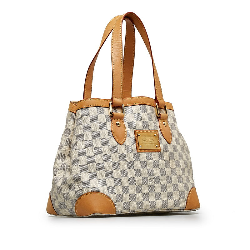Louis Vuitton Damière Azur Hamsteed PM Handbag N51207 White PVC Leather  Louis Vuitton