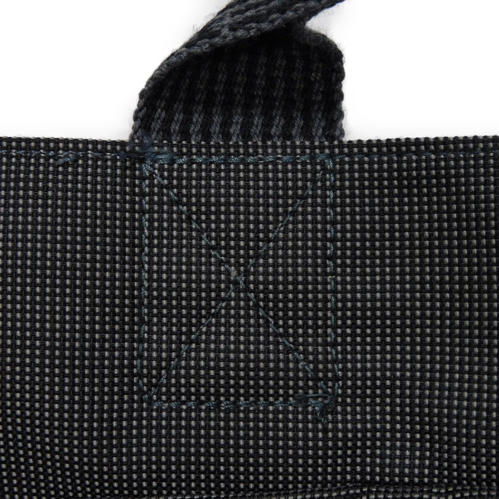 HERMES Backpack Nylon canvas (polyamide x polyester) Dark gray Serie button Her Line ad MM Women(Unisex) Used