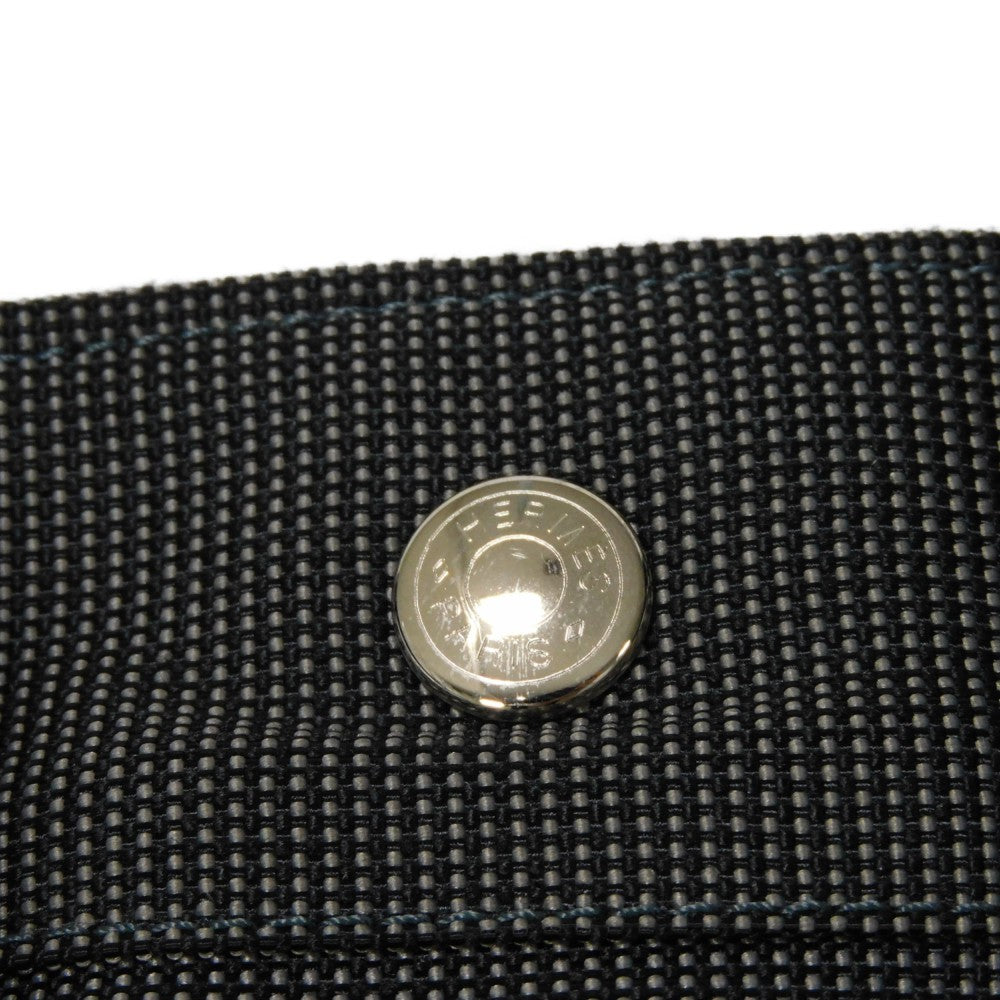 HERMES Backpack Nylon canvas (polyamide x polyester) Dark gray Serie button Her Line ad MM Women(Unisex) Used