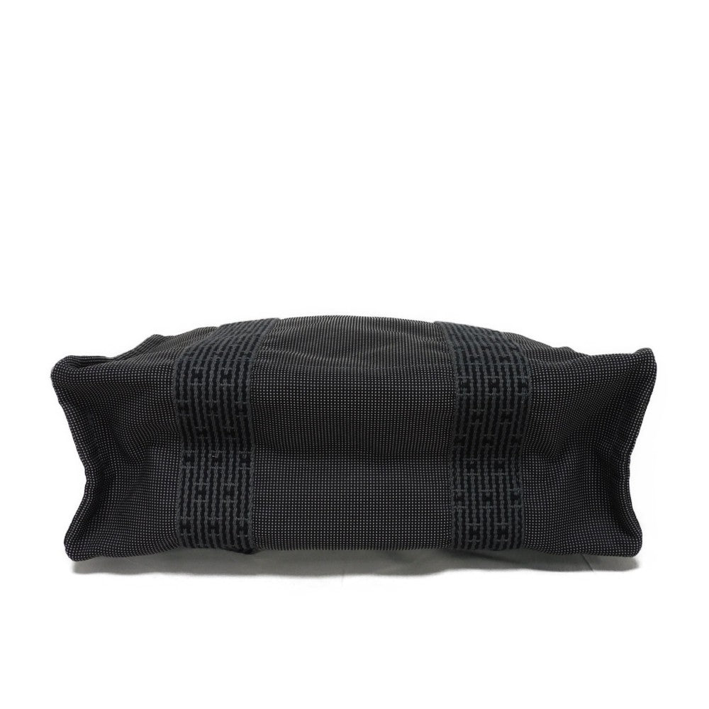 HERMES Backpack Nylon canvas (polyamide x polyester) Dark gray Serie button Her Line ad MM Women(Unisex) Used