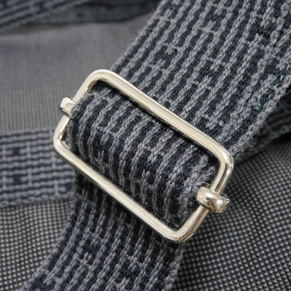 HERMES Backpack Nylon canvas (polyamide x polyester) Dark gray Serie button Her Line ad MM Women(Unisex) Used