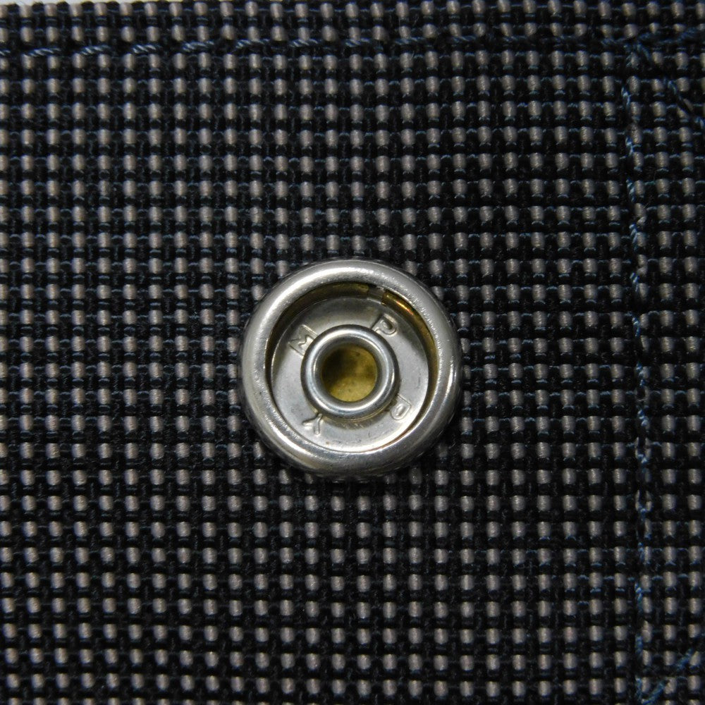 HERMES Backpack Nylon canvas (polyamide x polyester) Dark gray Serie button Her Line Sac Ad PM Women(Unisex) Used
