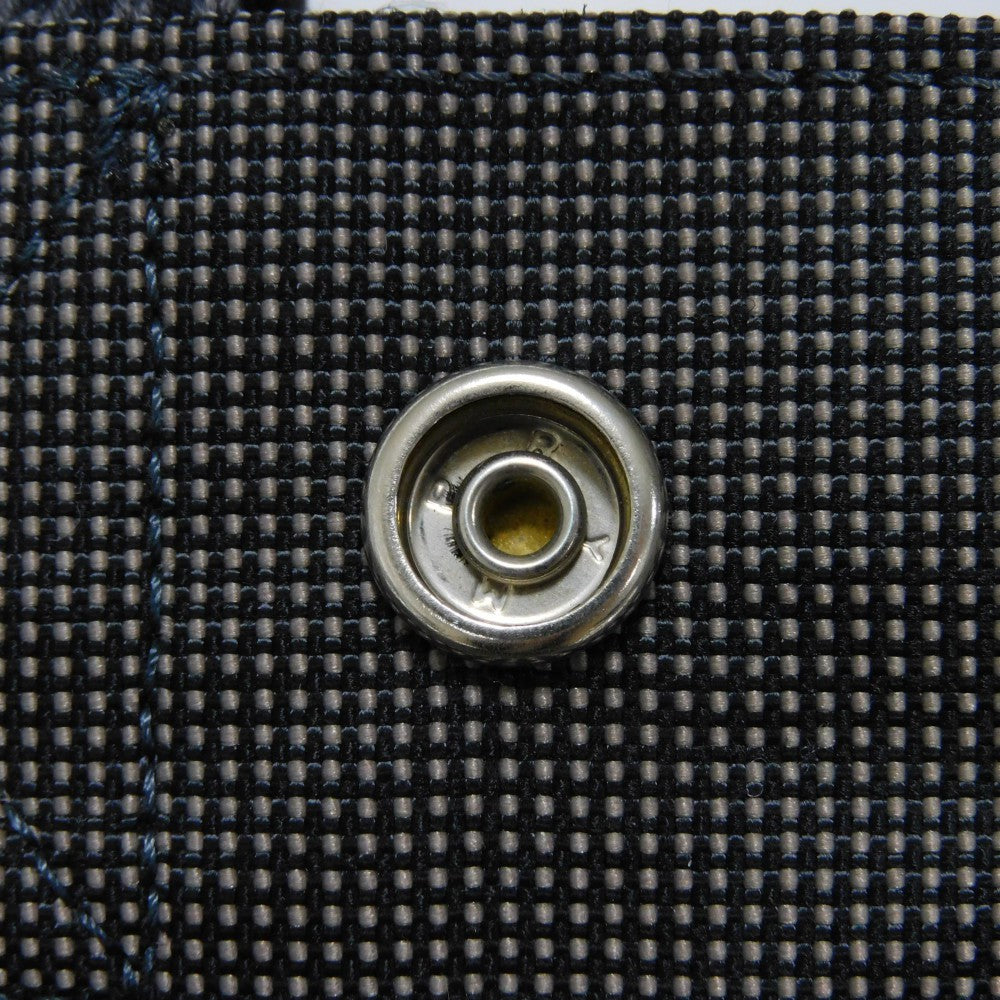 HERMES Backpack Nylon canvas (polyamide x polyester) Dark gray Serie button Her Line Sac Ad PM Women(Unisex) Used