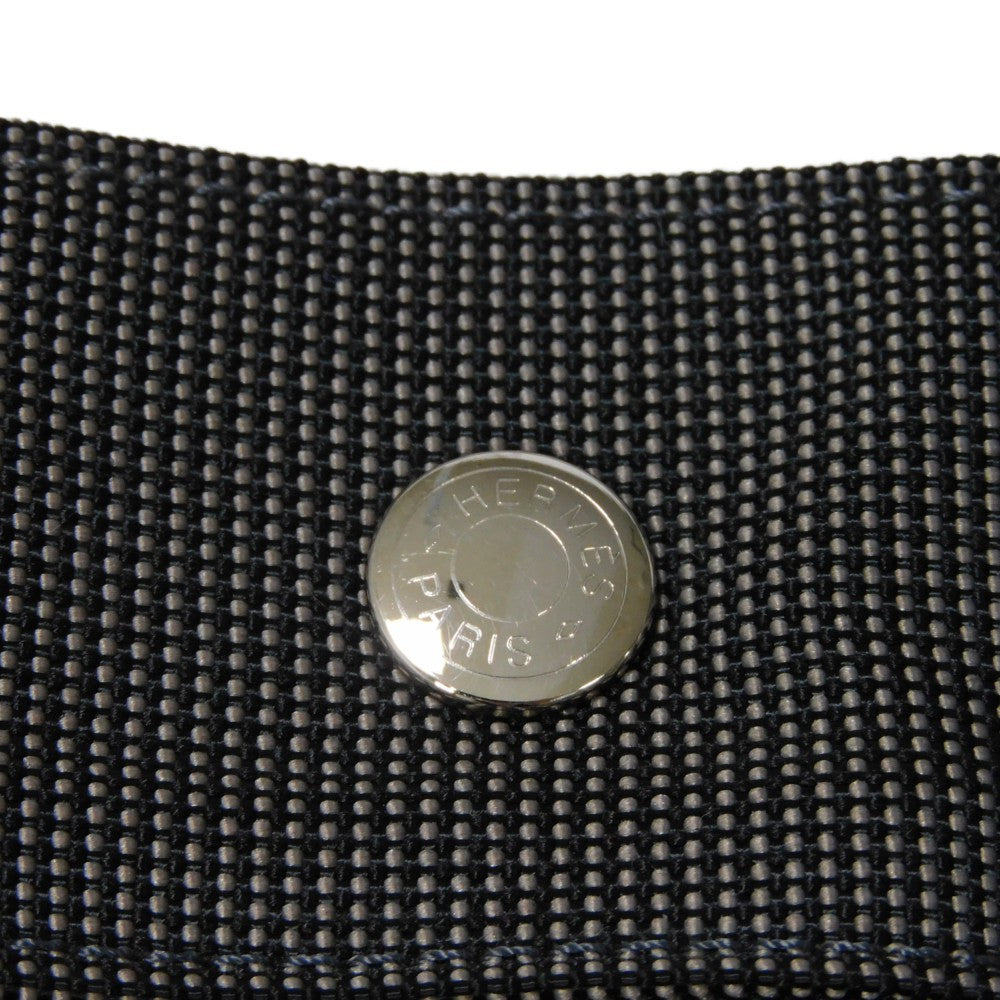 HERMES Backpack Nylon canvas (polyamide x polyester) Dark gray Serie button Her Line Sac Ad PM Women(Unisex) Used