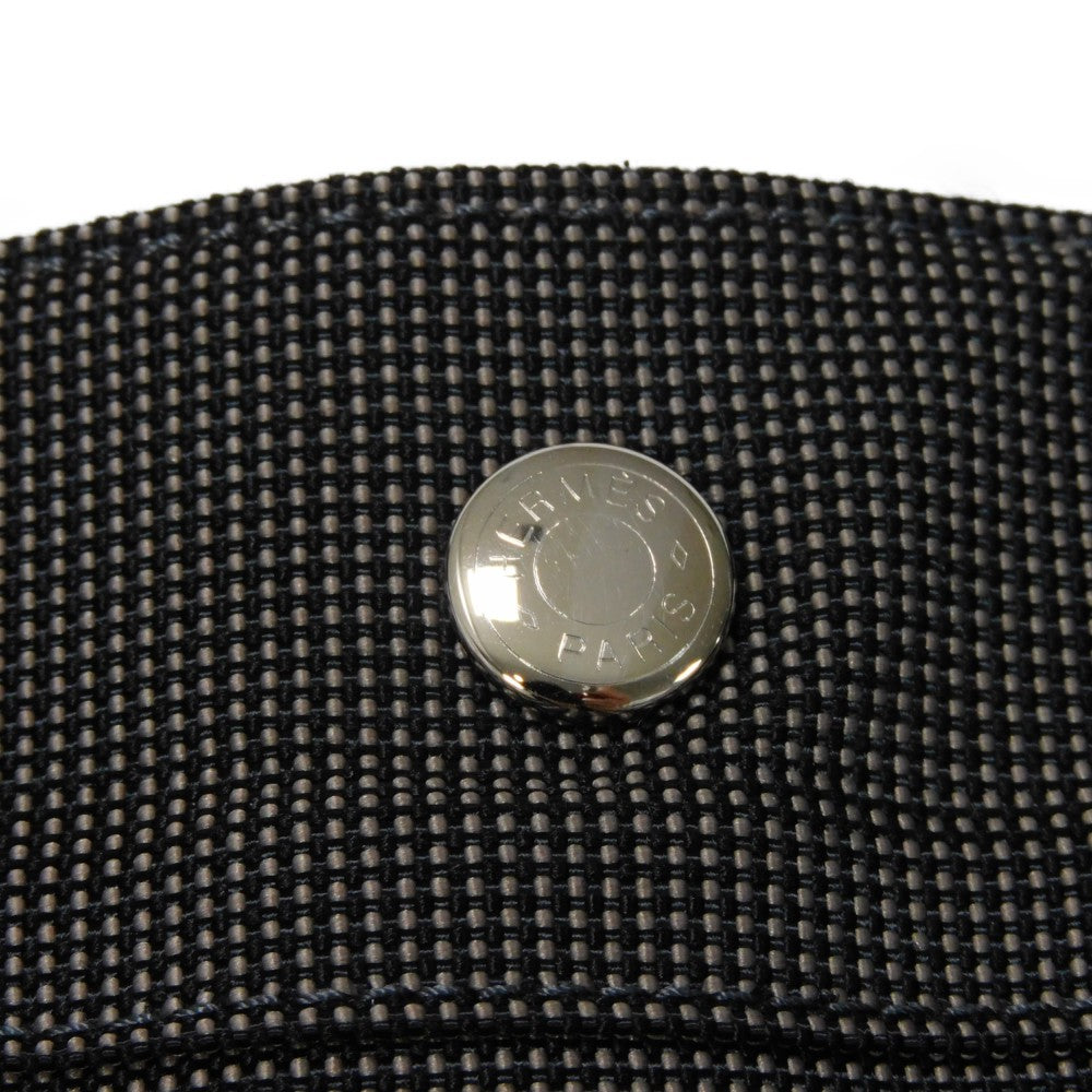 HERMES Backpack Nylon canvas (polyamide x polyester) Dark gray Serie button Her Line Sac Ad PM Women(Unisex) Used