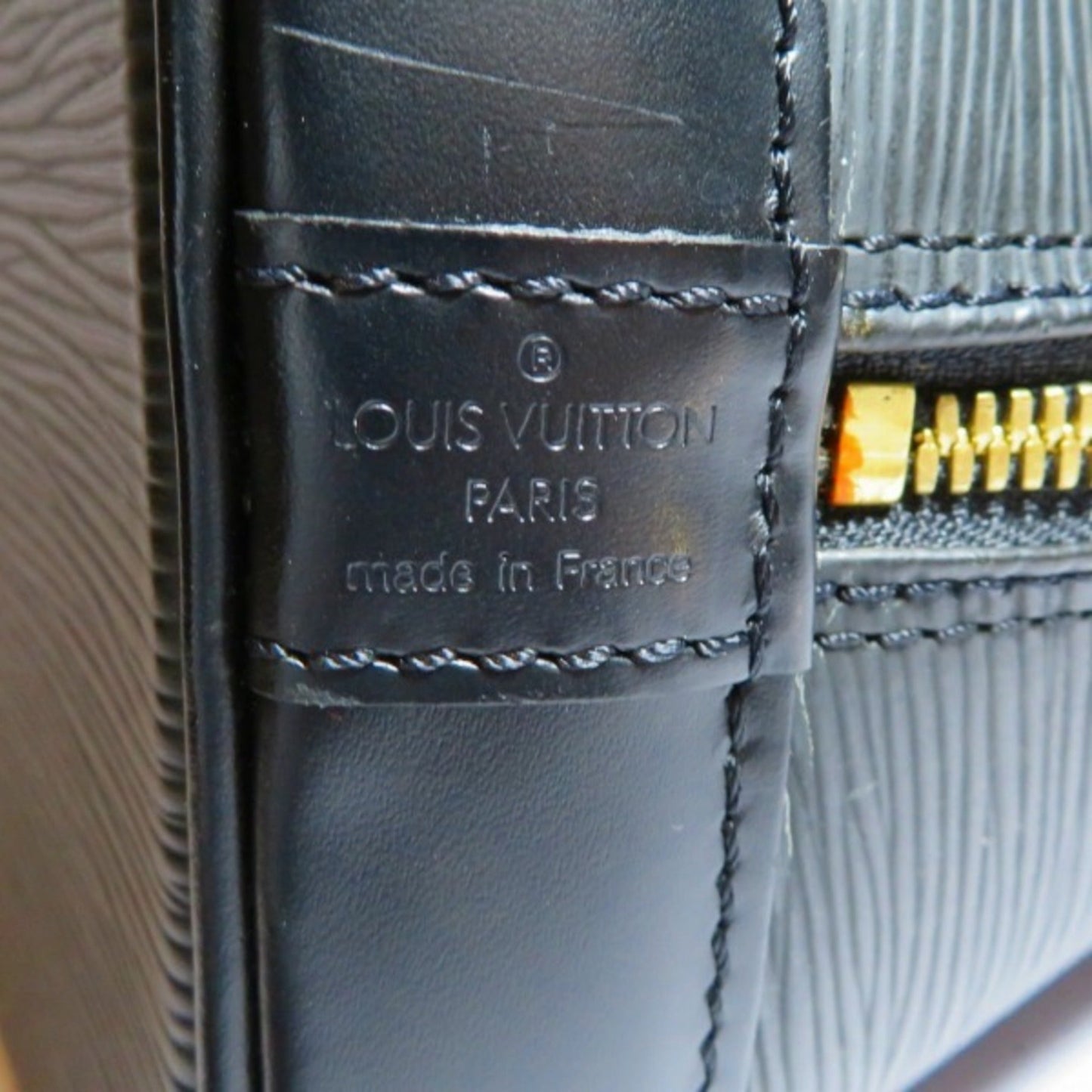 Louis Vuitton Epi  Noir Epi Leather Handbag
