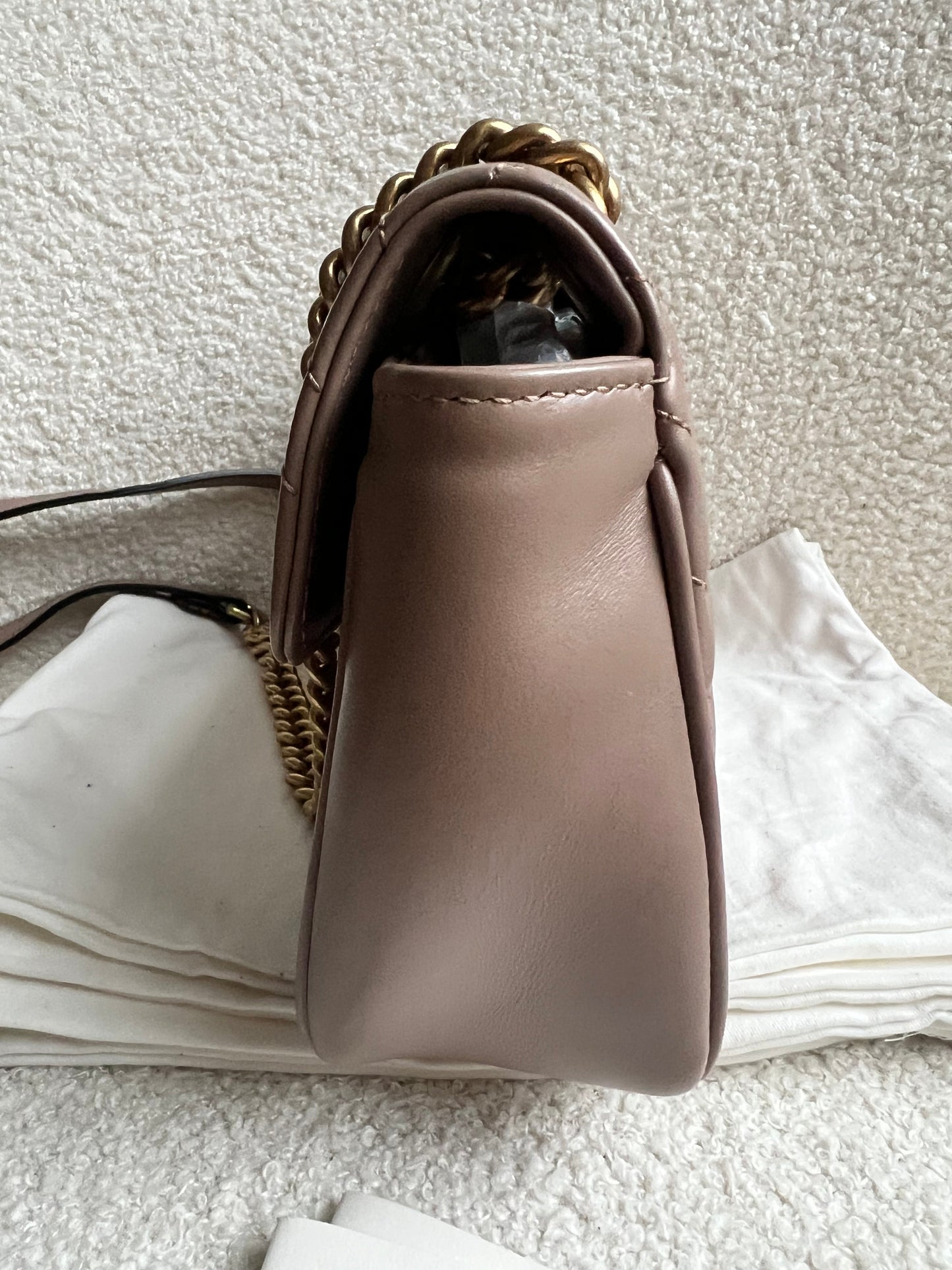 Gucci GG Dusty Pink Marmont Small Shoulder Bag (RRP £2070)